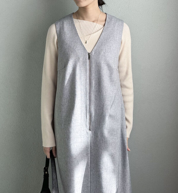 Doux archives「ニュアンスネックリブニット」|ニット・セーター|