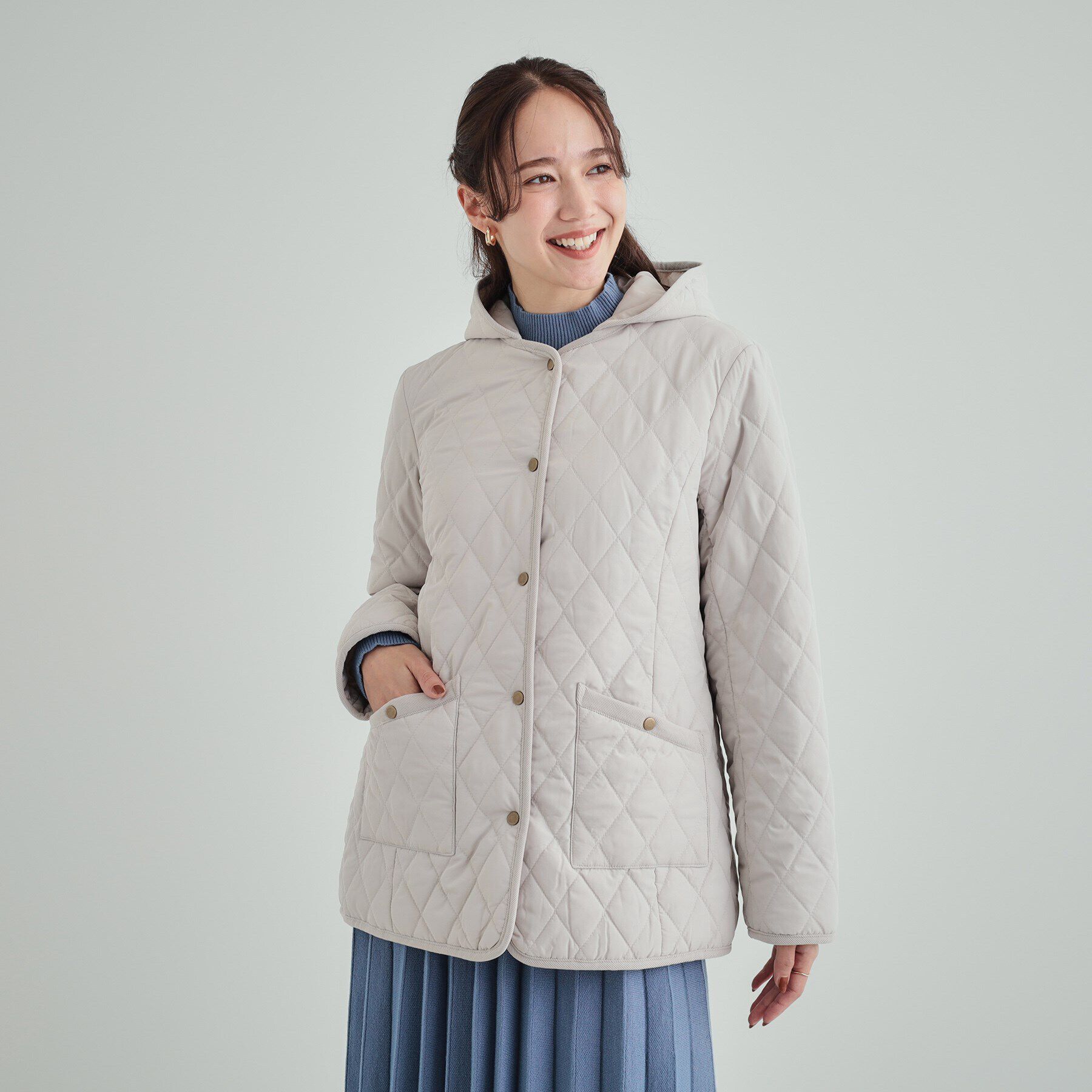 SHOO･LA･RUE「【高レビュー/フード取り外し可】大人カジュアルなキルトジャケット」|その他|