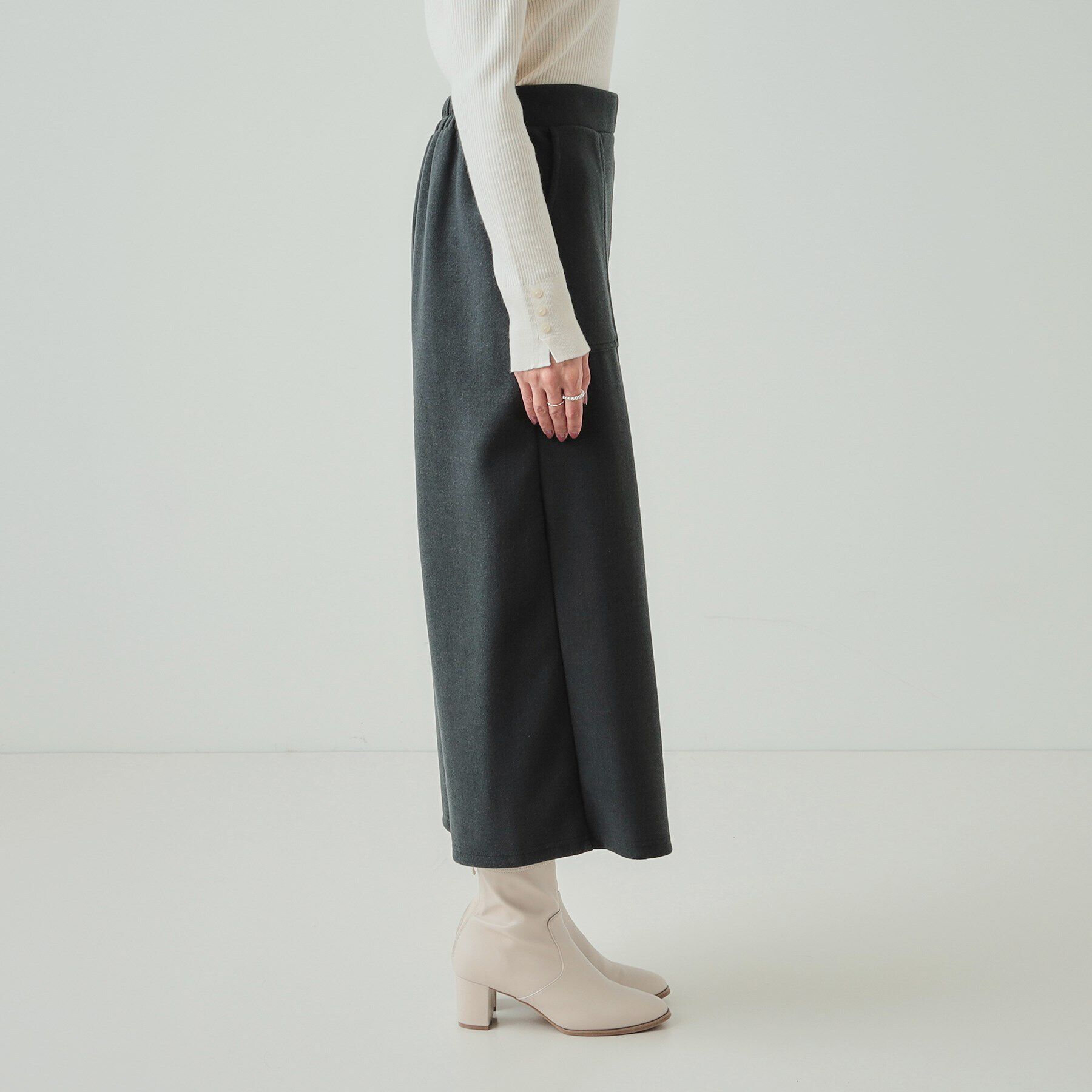 SHOO･LA･RUE「【あったか】きれいめ ベイカーガウチョパンツ」|その他|