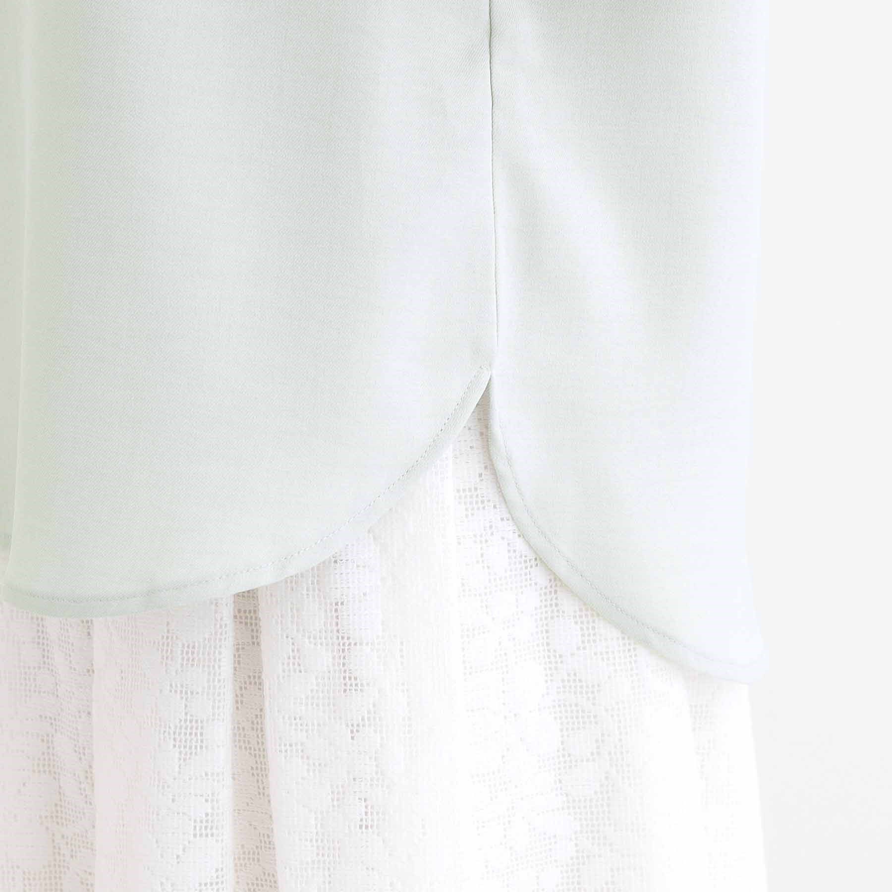 SHOO･LA･RUE「【洗える/洗濯後しわになりにくい】無理せずキレイ 肩タックブラウス」|シャツ・ブラウス|