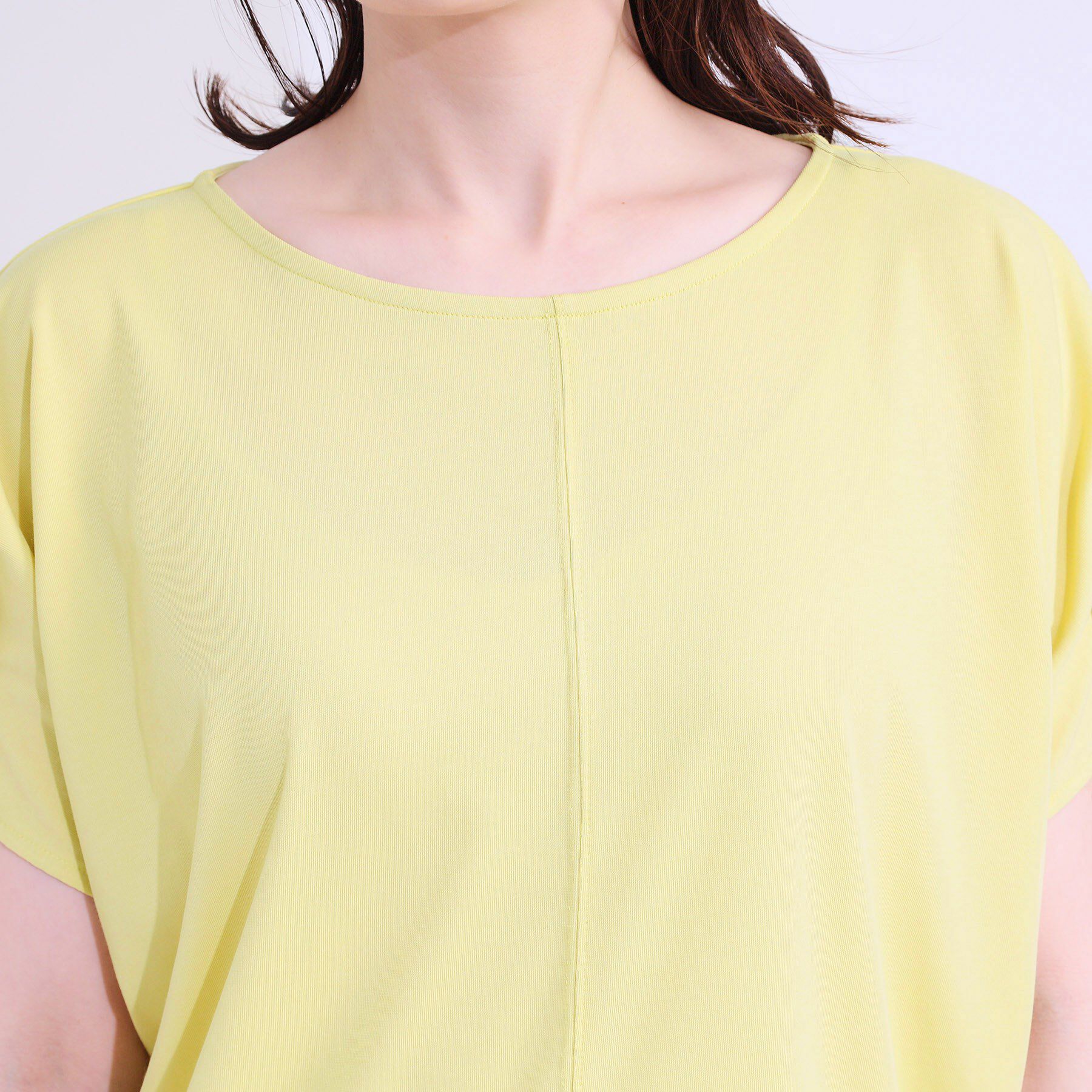 SHOO･LA･RUE「【S-LL/UV/プチプラ】お袖タックで好印象 デザインTシャツ」|Tシャツ・カットソー|