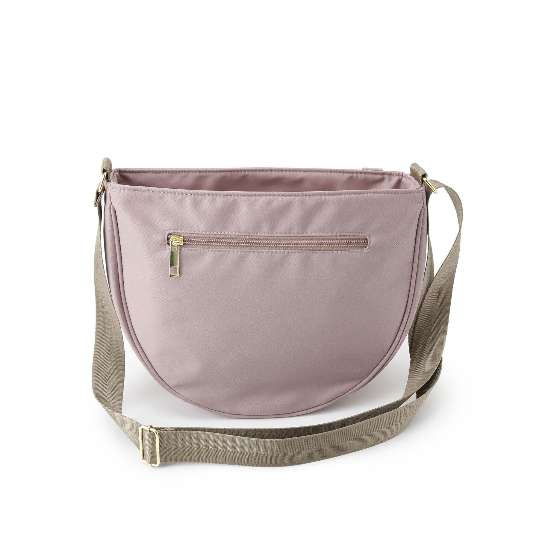 SHOO･LA･RUE「【撥水】フロントポケットハーフムーンショルダーバッグ」|ショルダー・メッセンジャー|