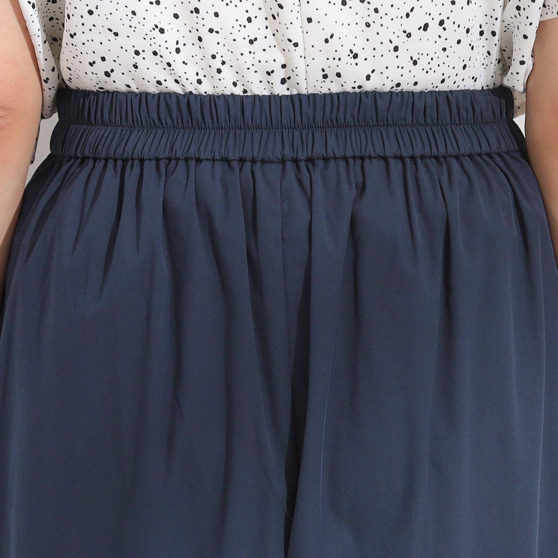 SHOO･LA･RUE「【S-LL/ひんやり/UV】すっきり見えマリン風 ガウチョパンツ」|その他|