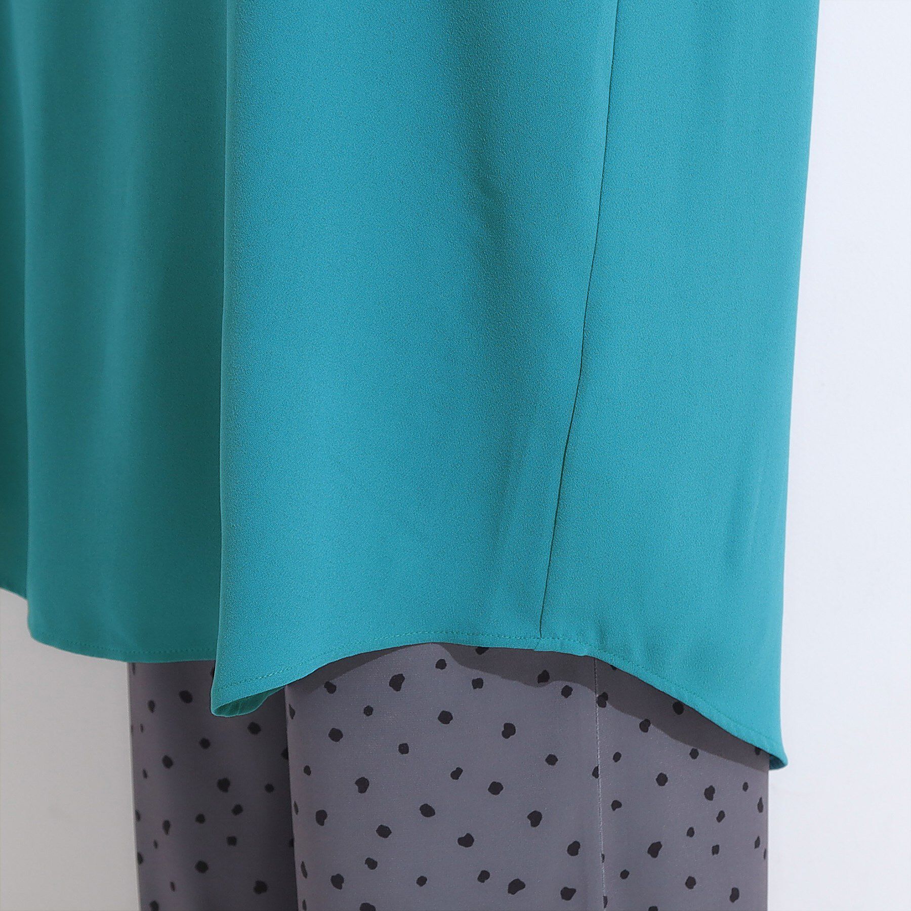 SHOO･LA･RUE「【洗える/S-LL/洗濯後しわになりにくい】バックレースアップチュニック」|チュニック|