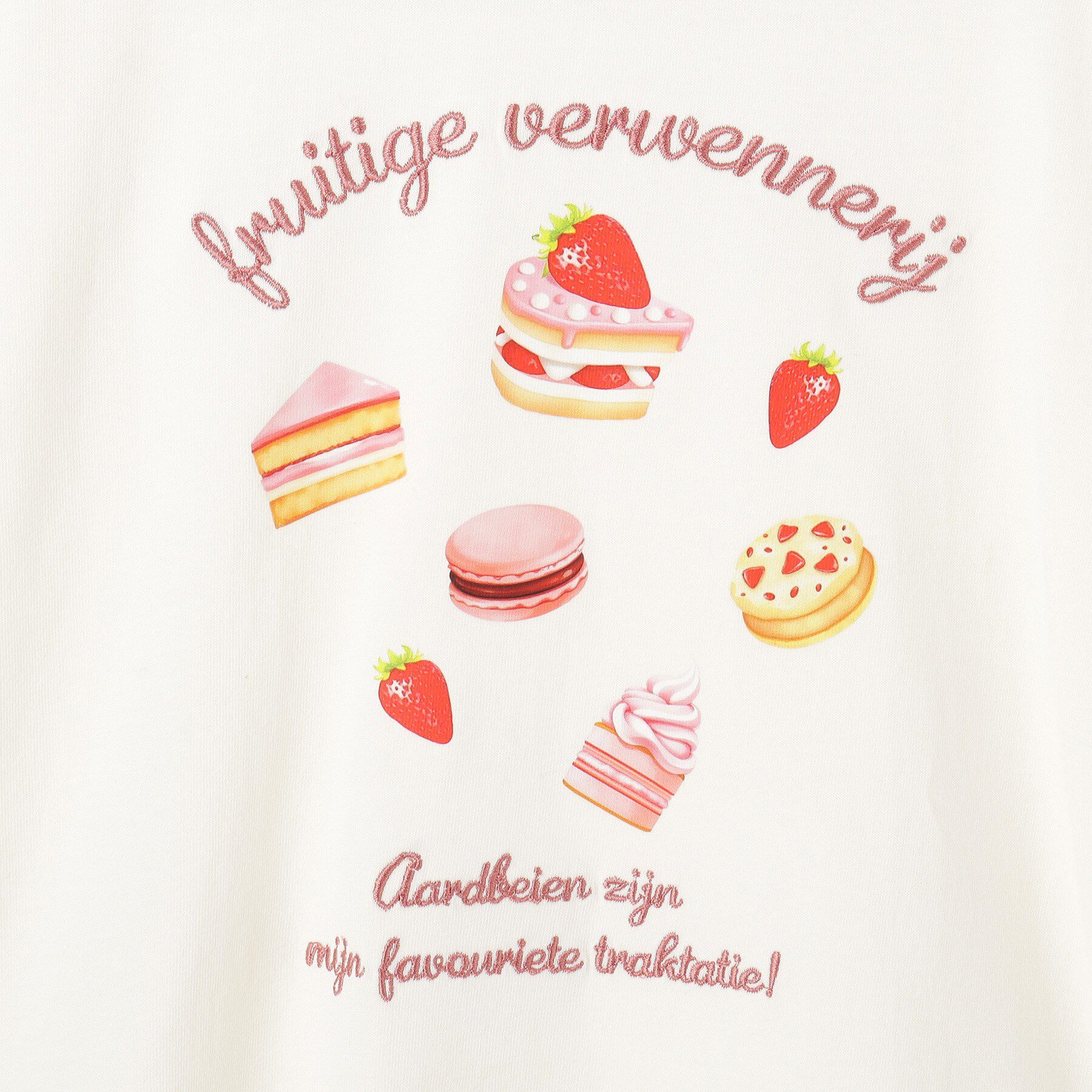 SHOO･LA･RUE「【100-150cm】刺繍ロゴ転写プリントGIRLSTシャツ」|Tシャツ・カットソー|