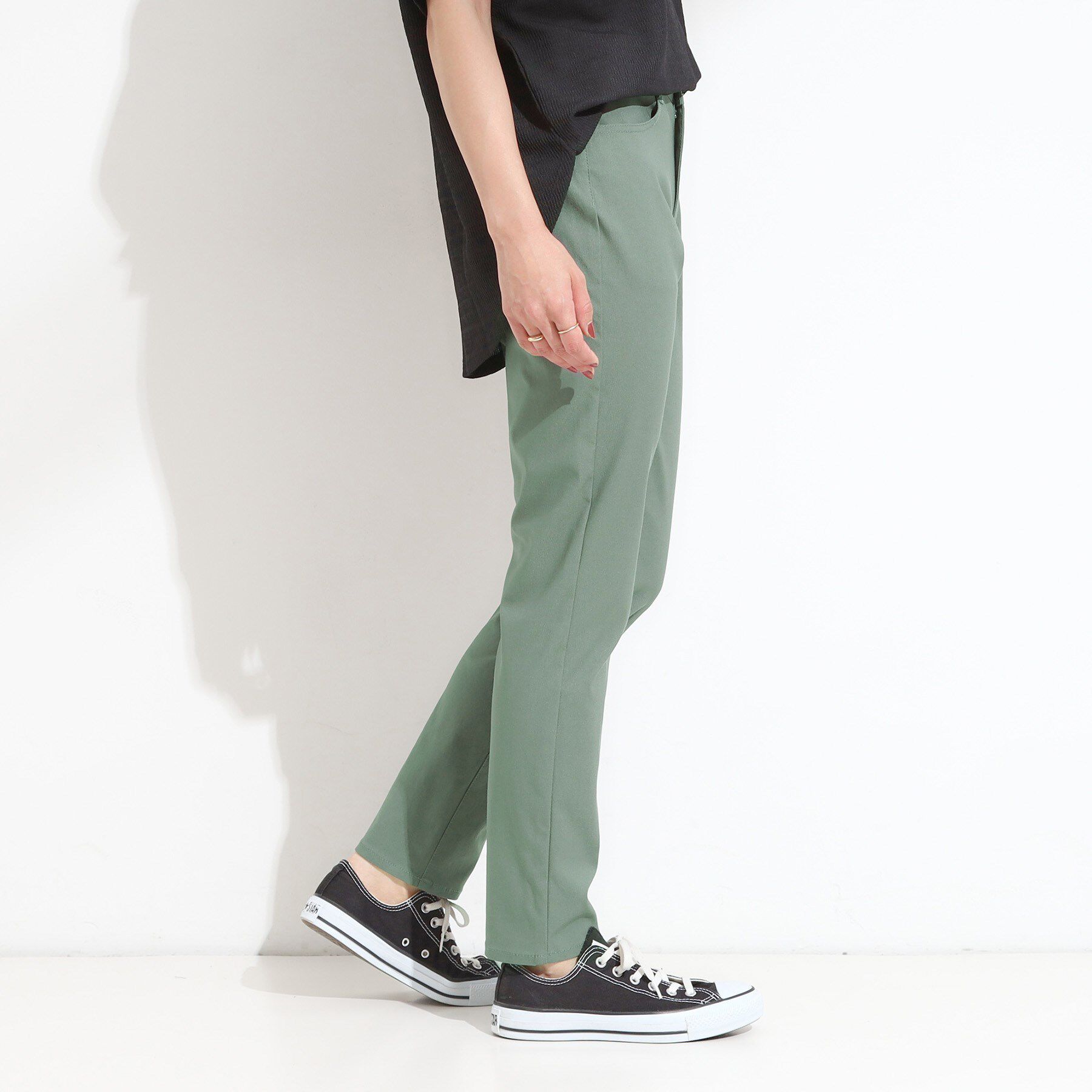 SHOO･LA･RUE「【S-LL】ぐんぐん伸びる ハイパースキニーパンツ」|その他|