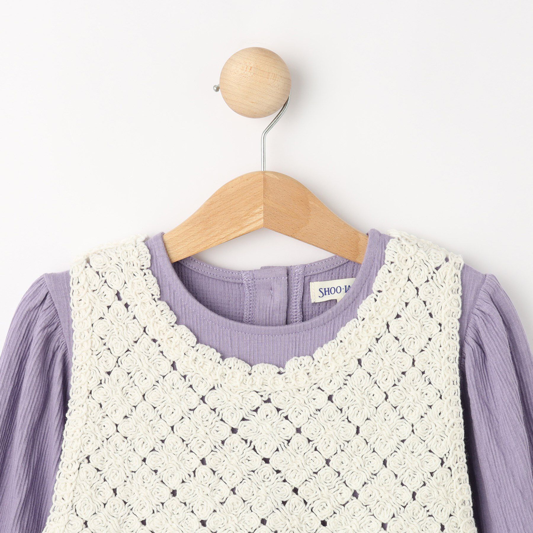 SHOO･LA･RUE「【2点セット】カギ編みベスト＋チュニックセット」|チュニック|