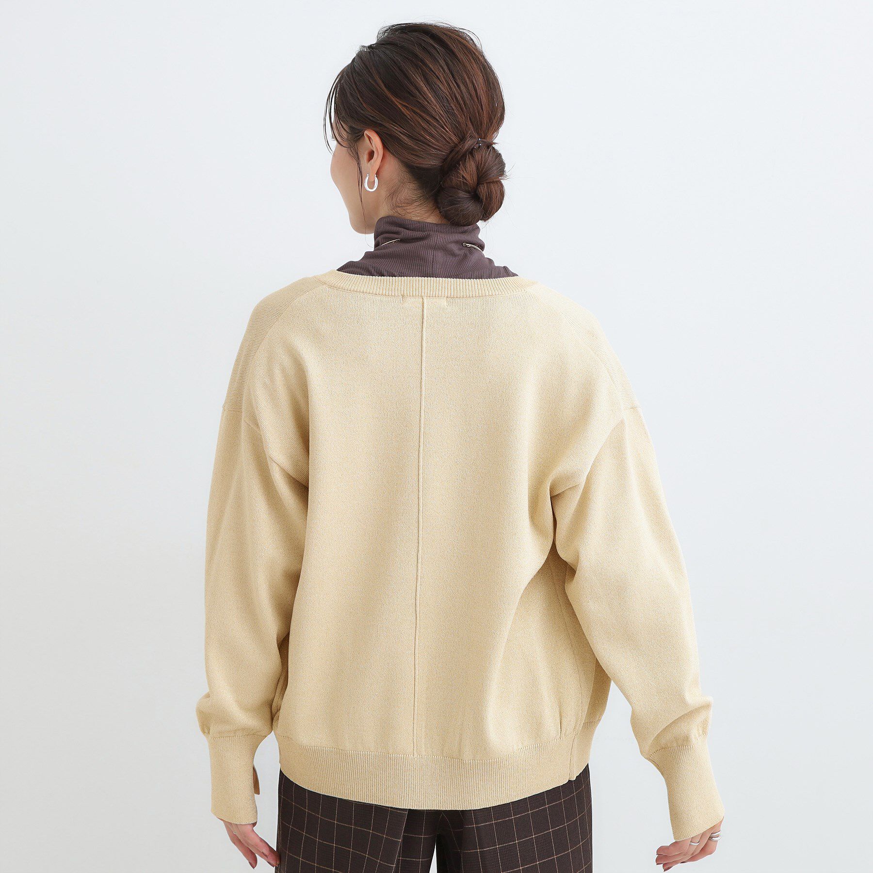 SHOO･LA･RUE「【洗える/S-LL/アンサンブル可】大人フェミニン さらっとタッチのニットカーディガン」|カーディガン|