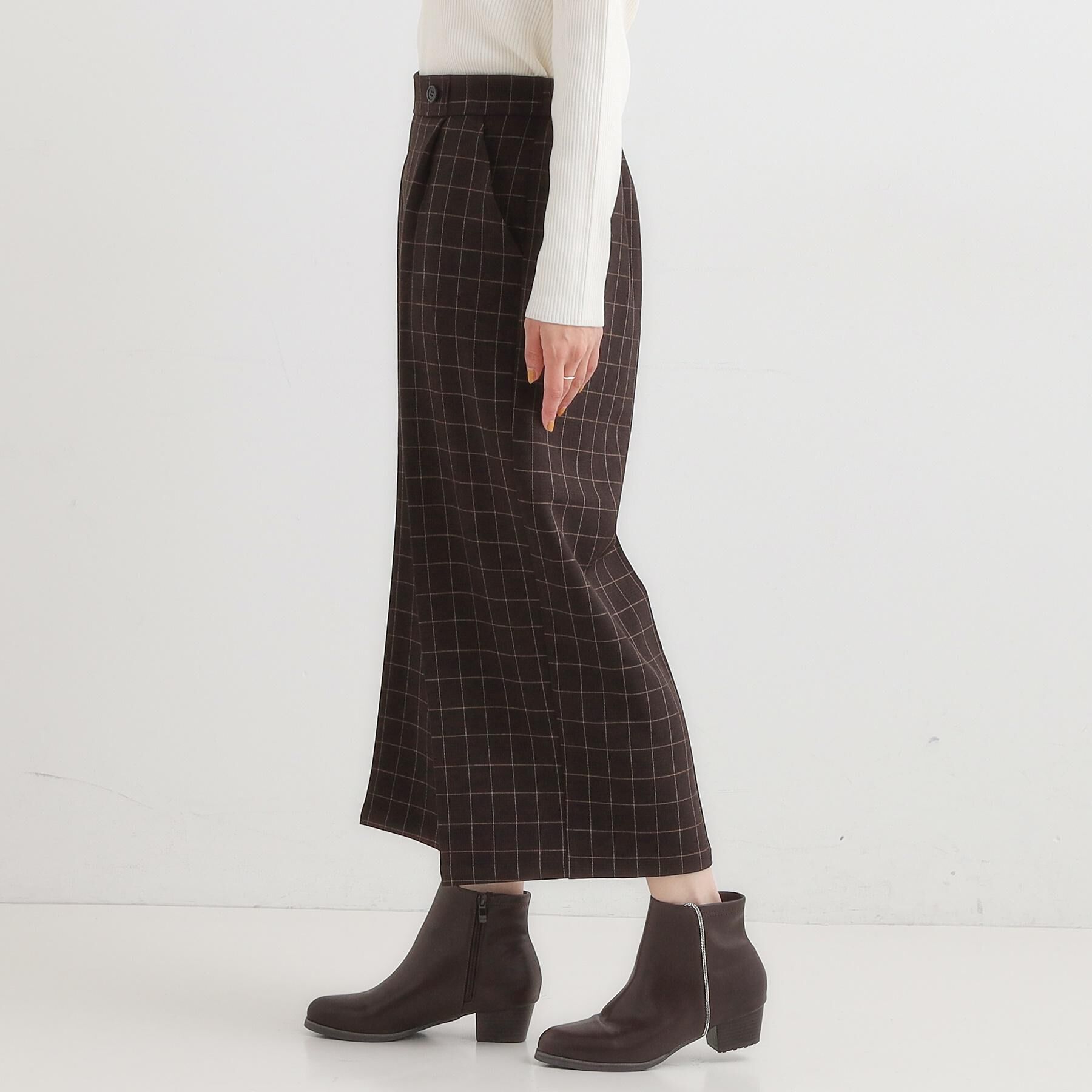 SHOO･LA･RUE「【着丈選べる】大人のきれいめスタイルに ウールフィール ワイドパンツ」|その他|