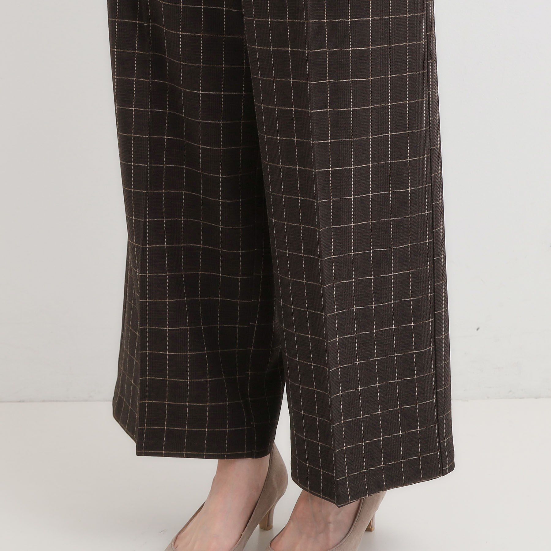 SHOO･LA･RUE「【着丈選べる】大人のきれいめスタイルに ウールフィール ワイドパンツ」|その他|