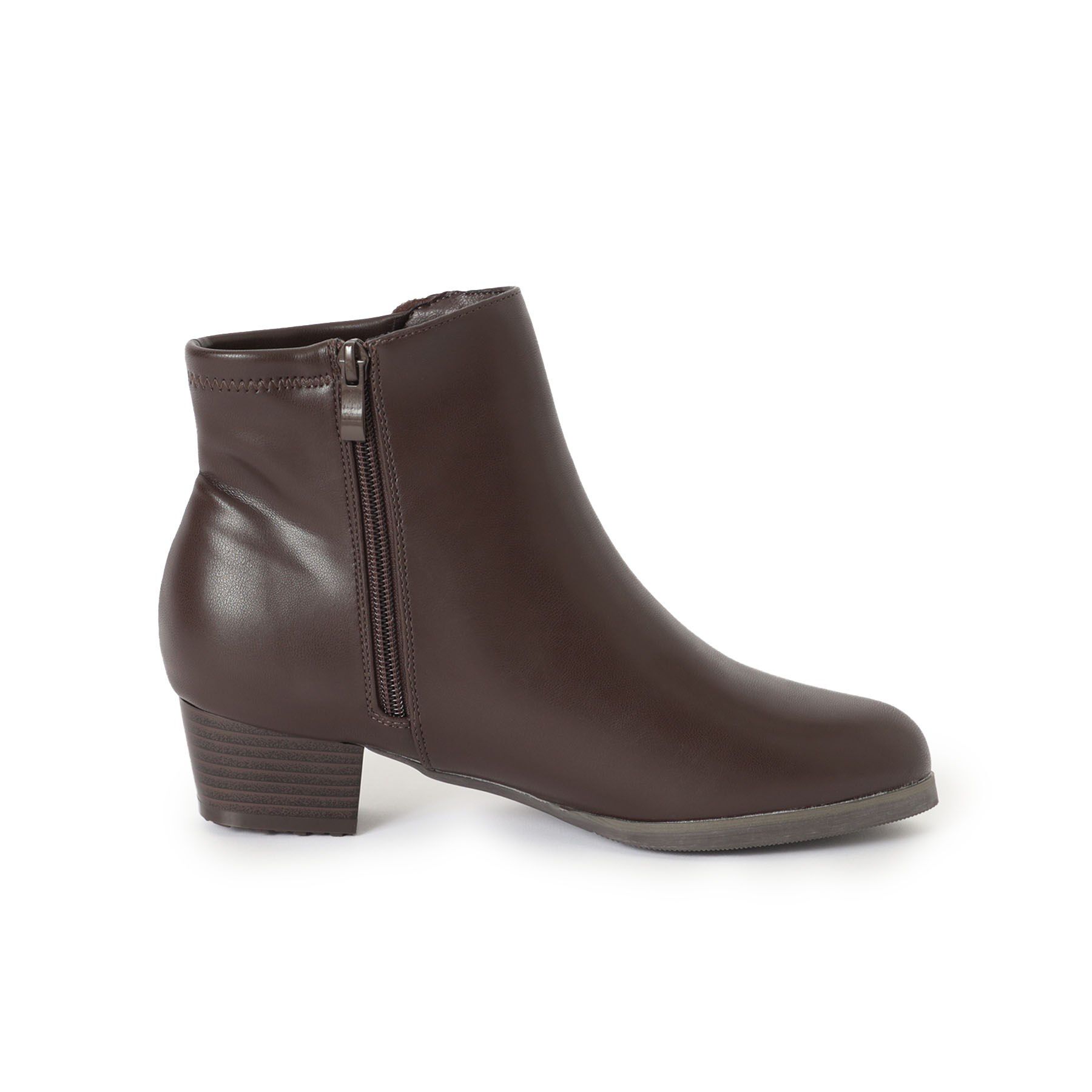 SHOO･LA･RUE「キラキラバックストレッチブーツ」|ショートブーツ|