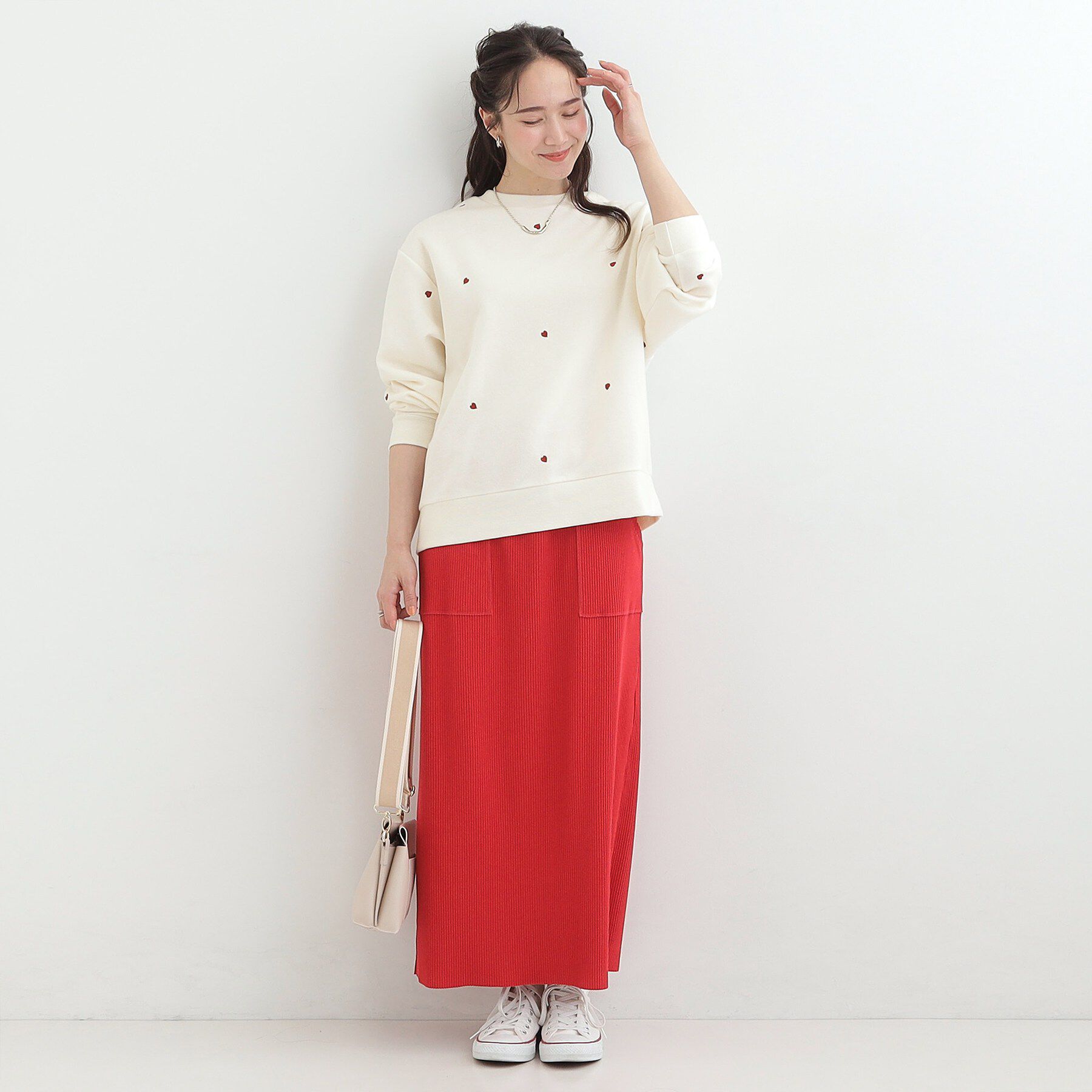 SHOO･LA･RUE「【洗濯機可】小さ目刺繍で大人見え アソート裏起毛スウェット」|パーカー|