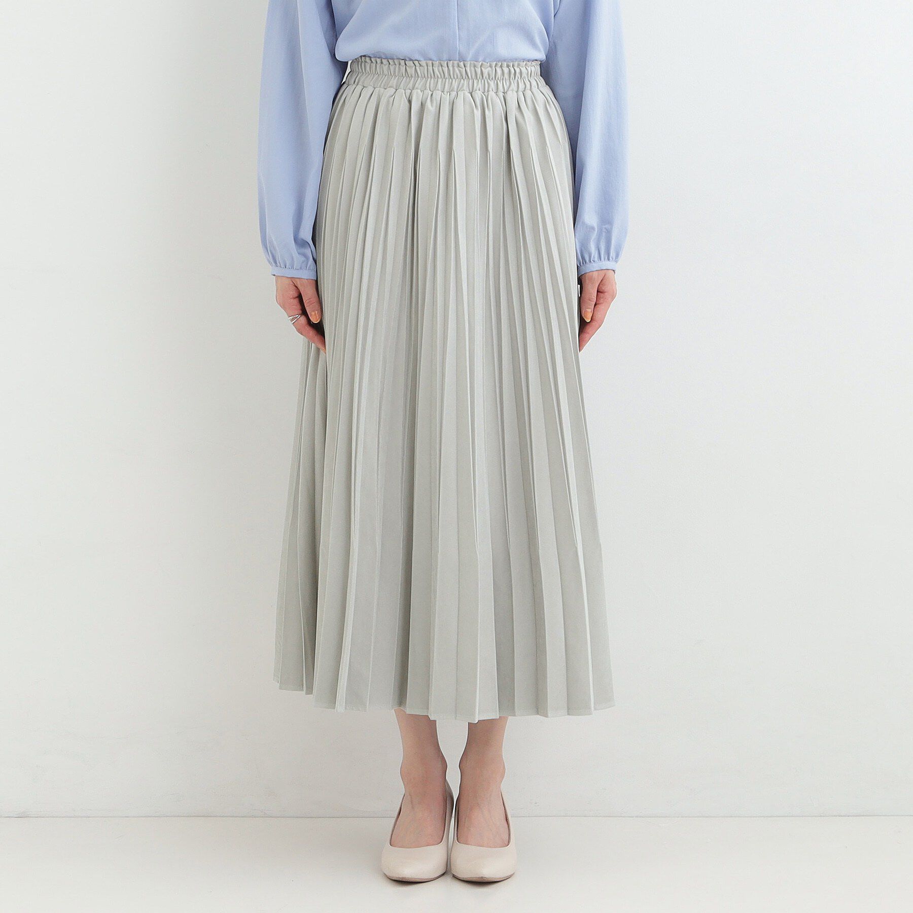 SHOO･LA･RUE「スウェードライクプリーツスカート」|スカート|