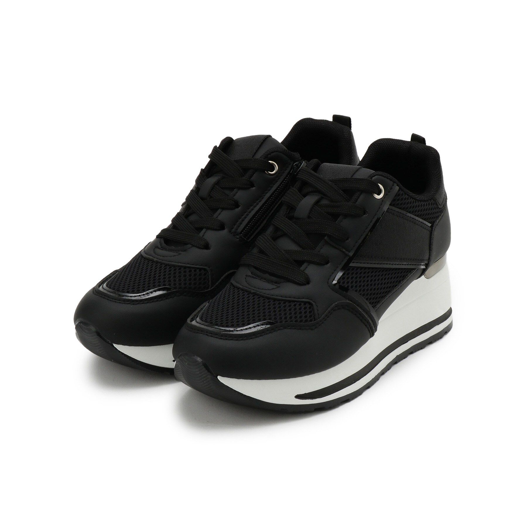 SHOO･LA･RUE「ヒールアップスニーカー」|スニーカー|ブラック(019)