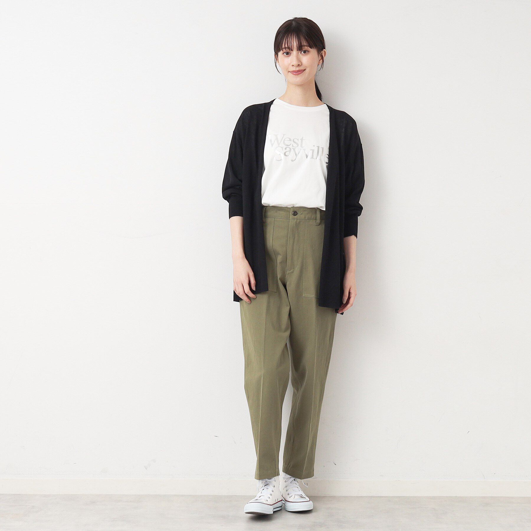 Dessin「【洗える】ボタンレスカーディガン」|カーディガン|