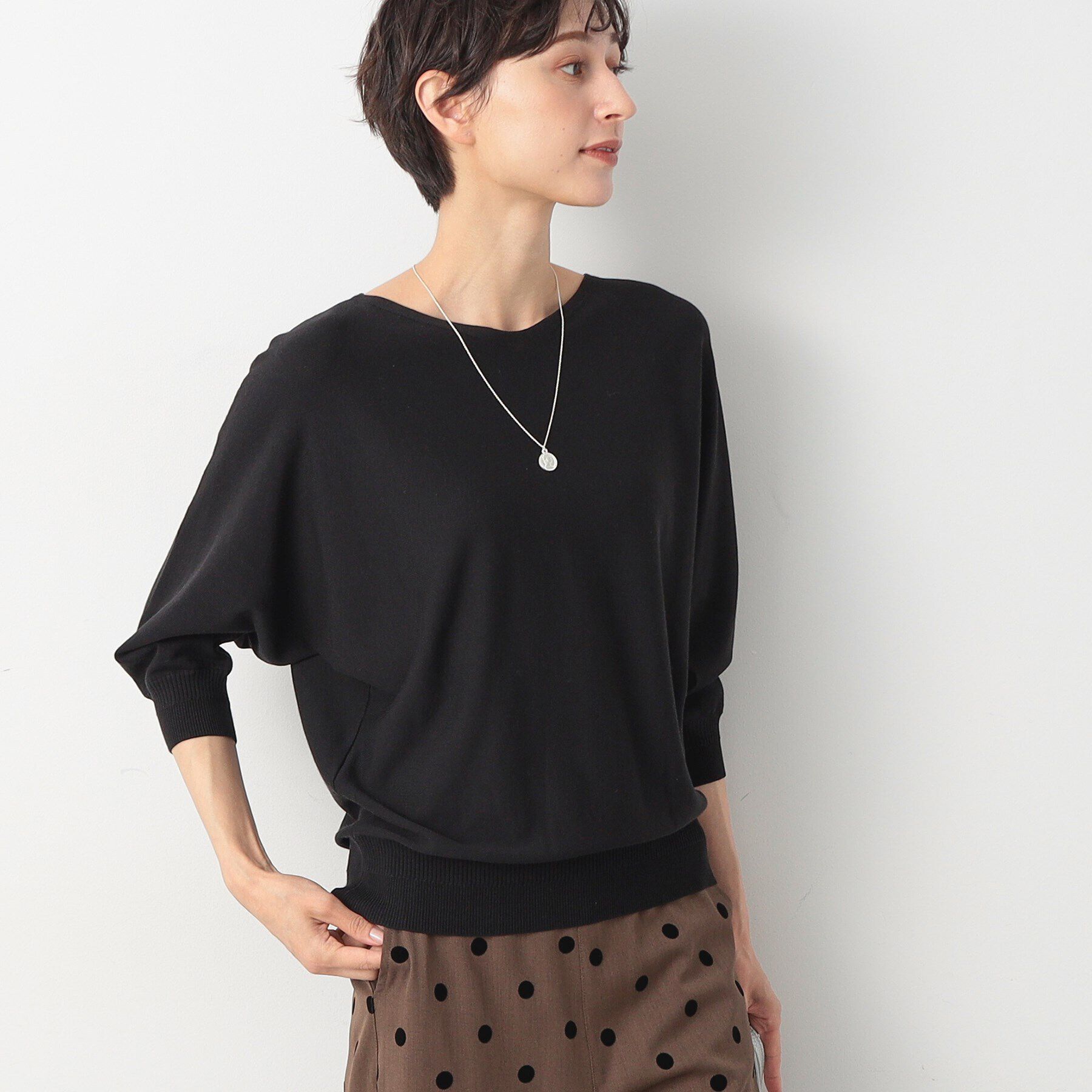 Dessin「【洗える】後ろボタンニットプルオーバー（XS～L）」|ニット・セーター|