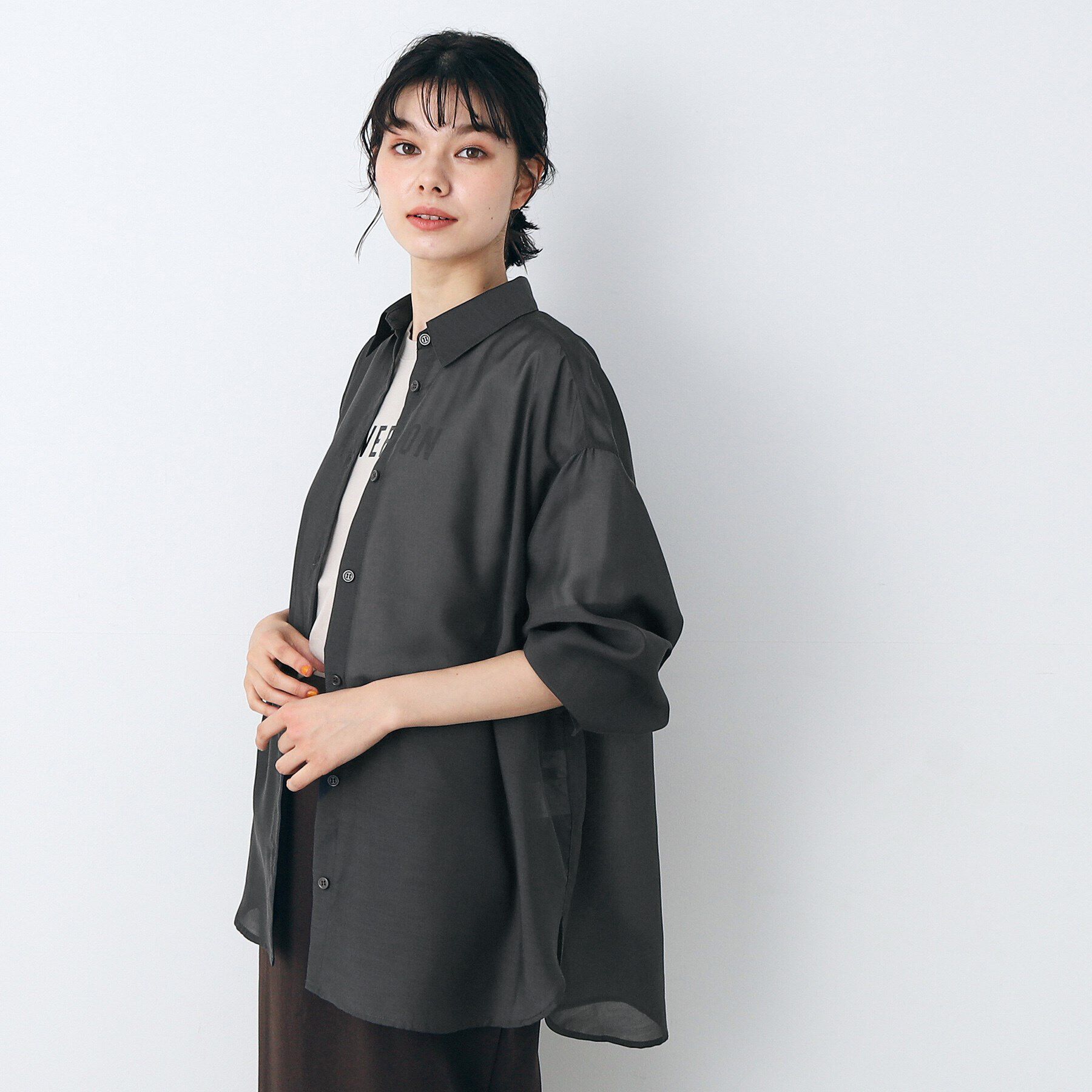 Dessin「シアーオーバーシャツ」|シャツ・ブラウス|