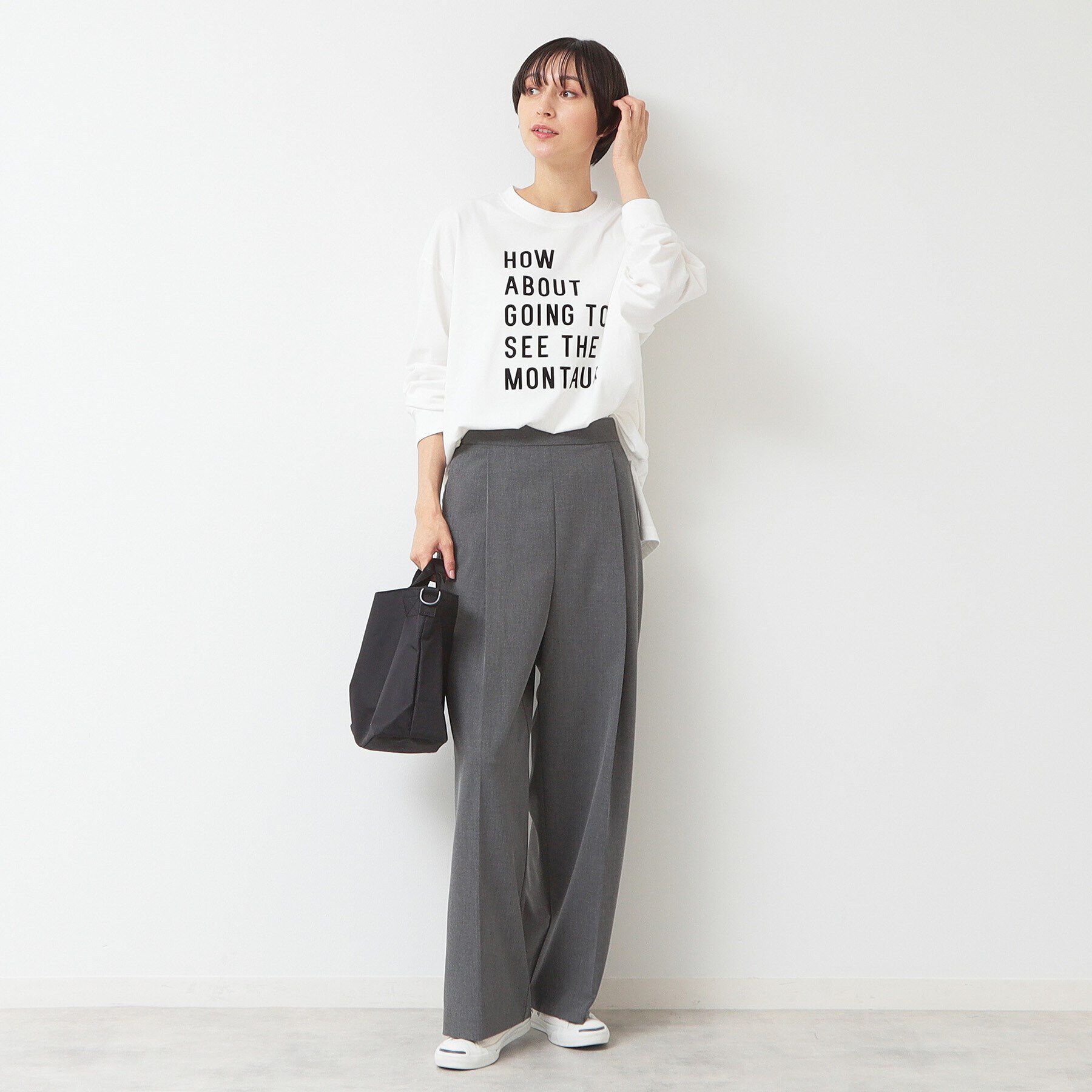 Dessin「【洗える】ロゴロングスリーブTシャツ」|Tシャツ・カットソー|