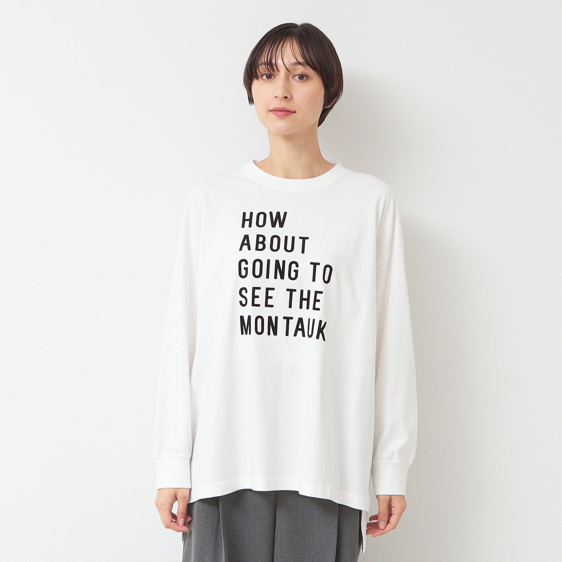 Dessin「【洗える】ロゴロングスリーブTシャツ」|Tシャツ・カットソー|