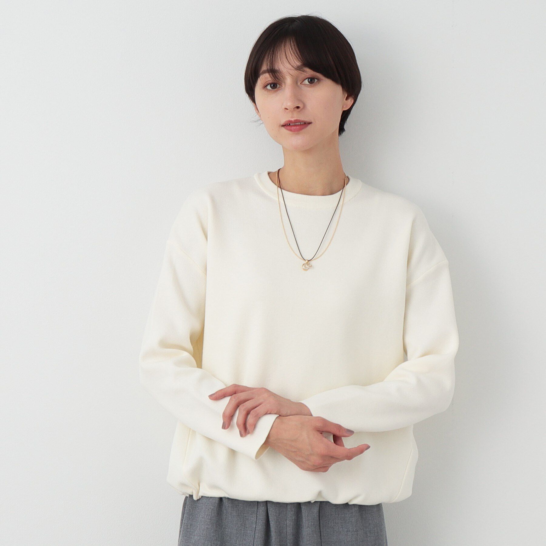 Dessin「【洗える】ドローコード付きニット（XS～L）」|ニット・セーター|