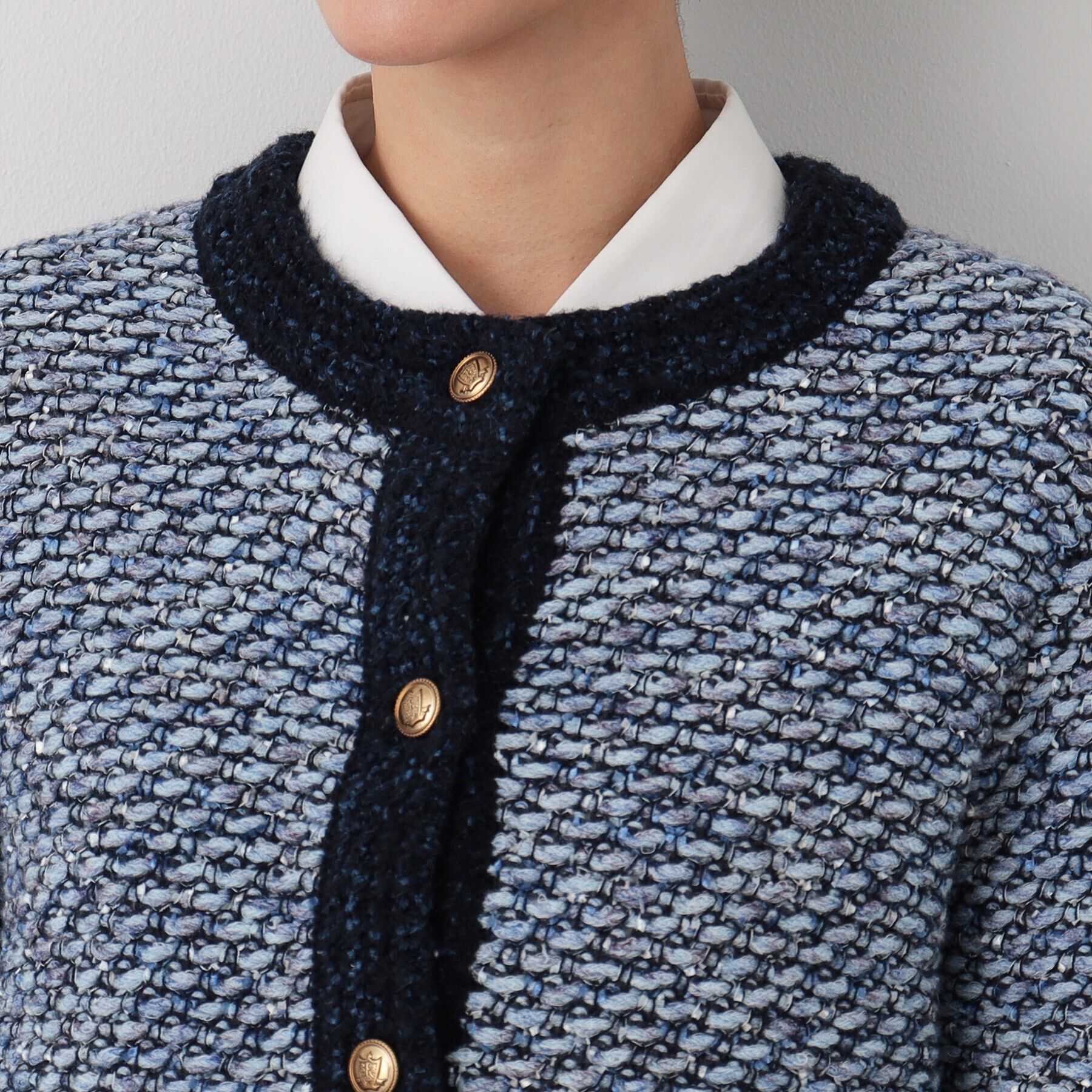 Dessin「ツイード調ニットジャケット」|カーディガン|