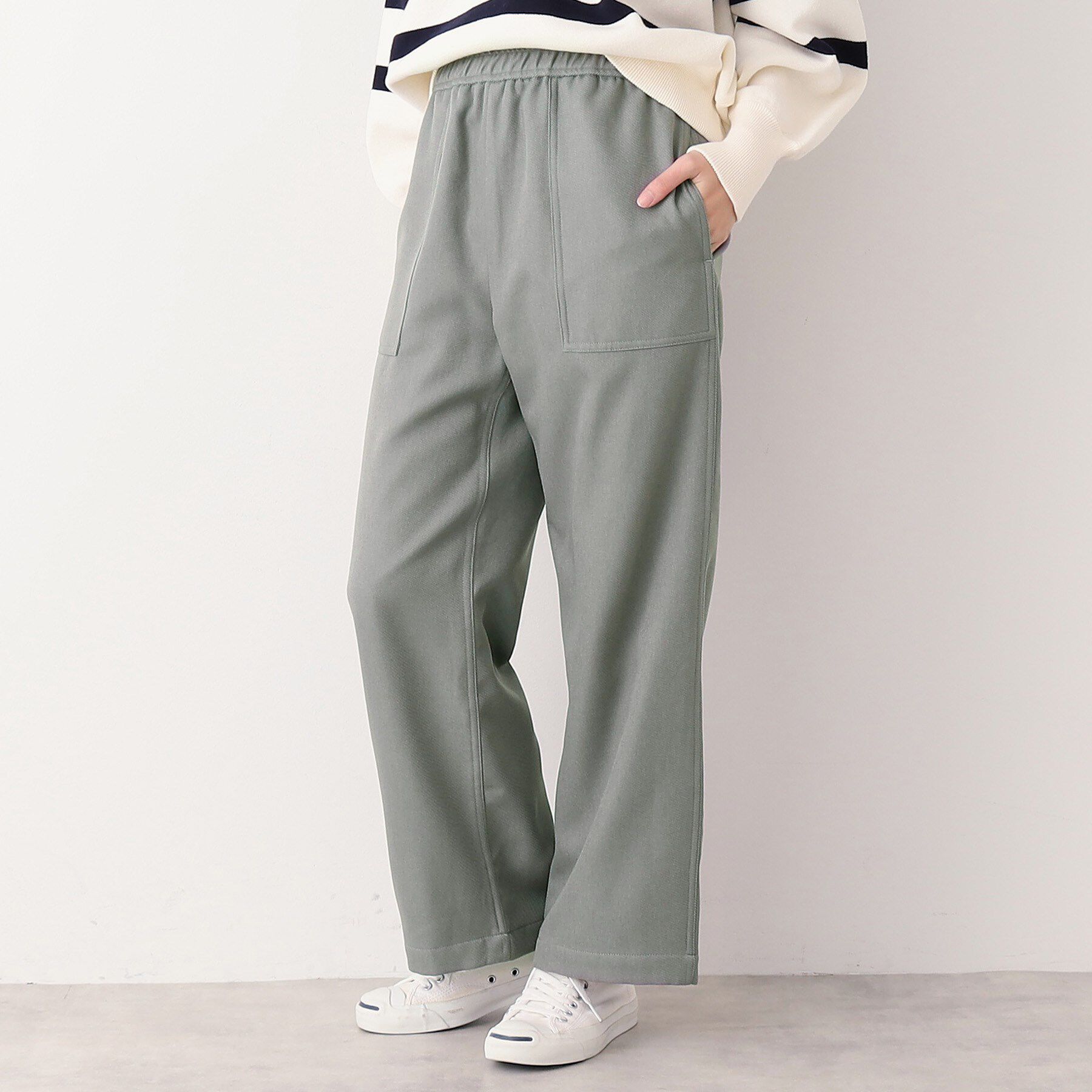 Dessin「【ウエストゴム・裏付き・洗える】アウトポケット付きパンツ（XS～L）」|その他|