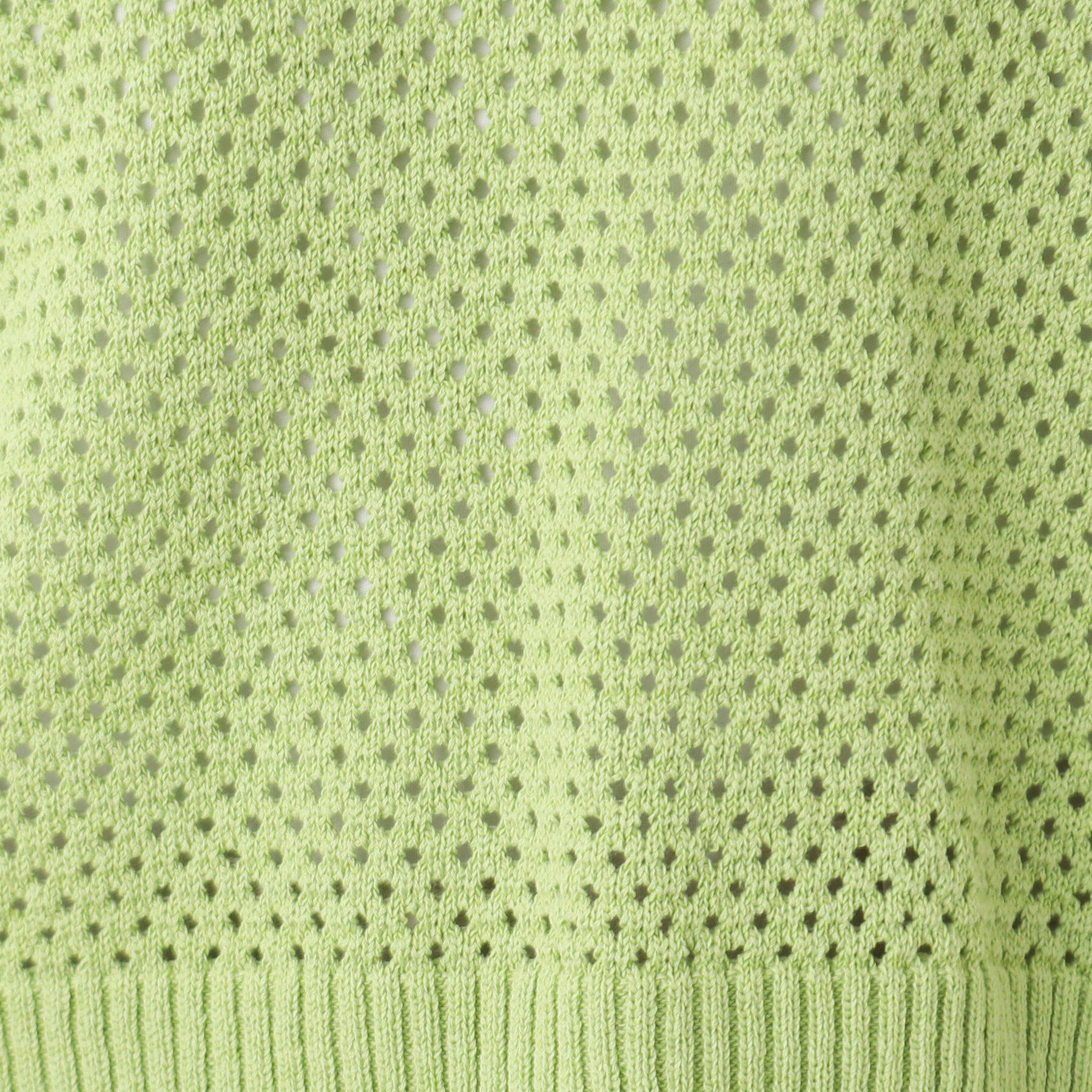 Dessin「【洗える】襟付きメッシュニット」|ニット・セーター|