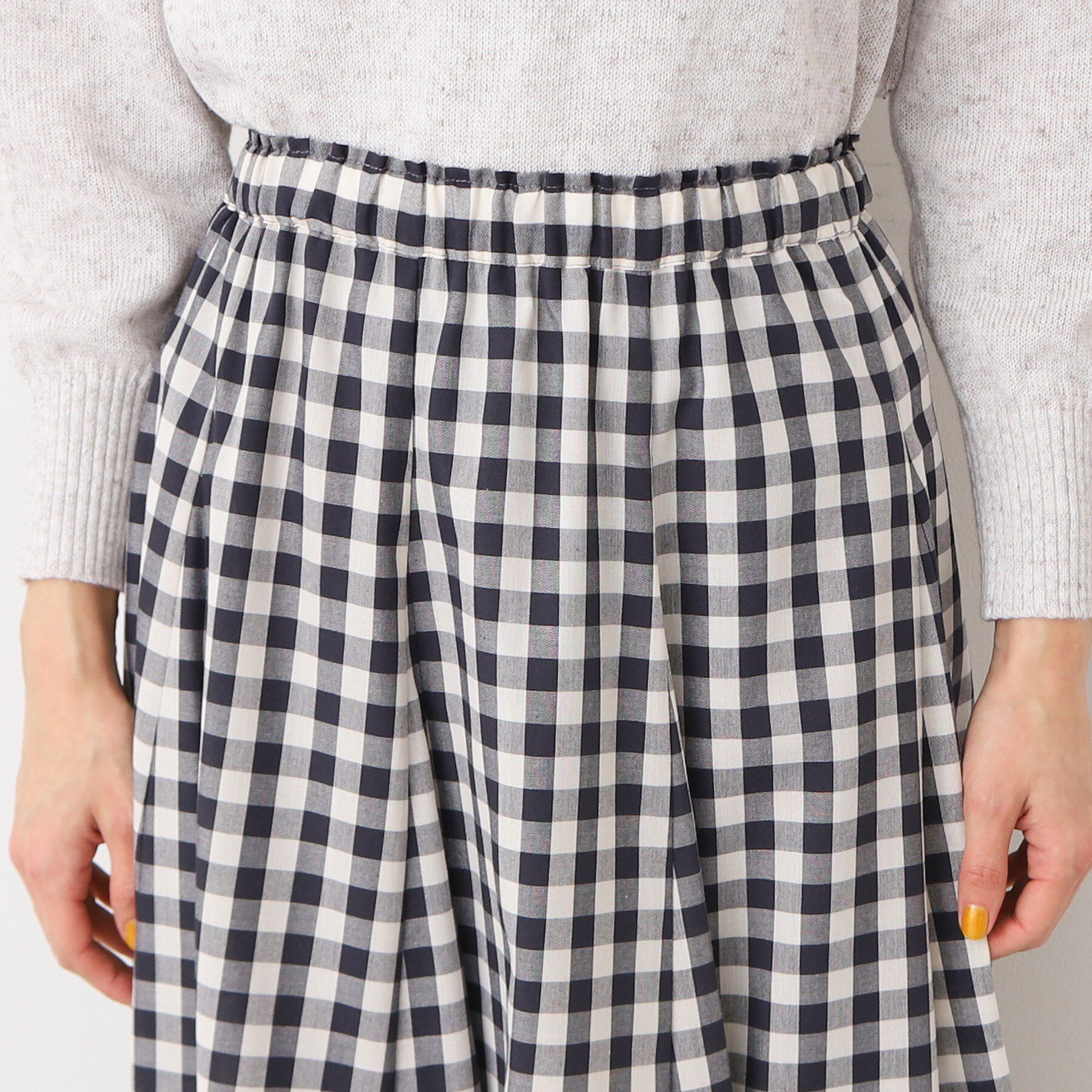 Dessin「【ウエストゴム・4サイズ展開】映えチェック柄スカート（XS～L）」|スカート|