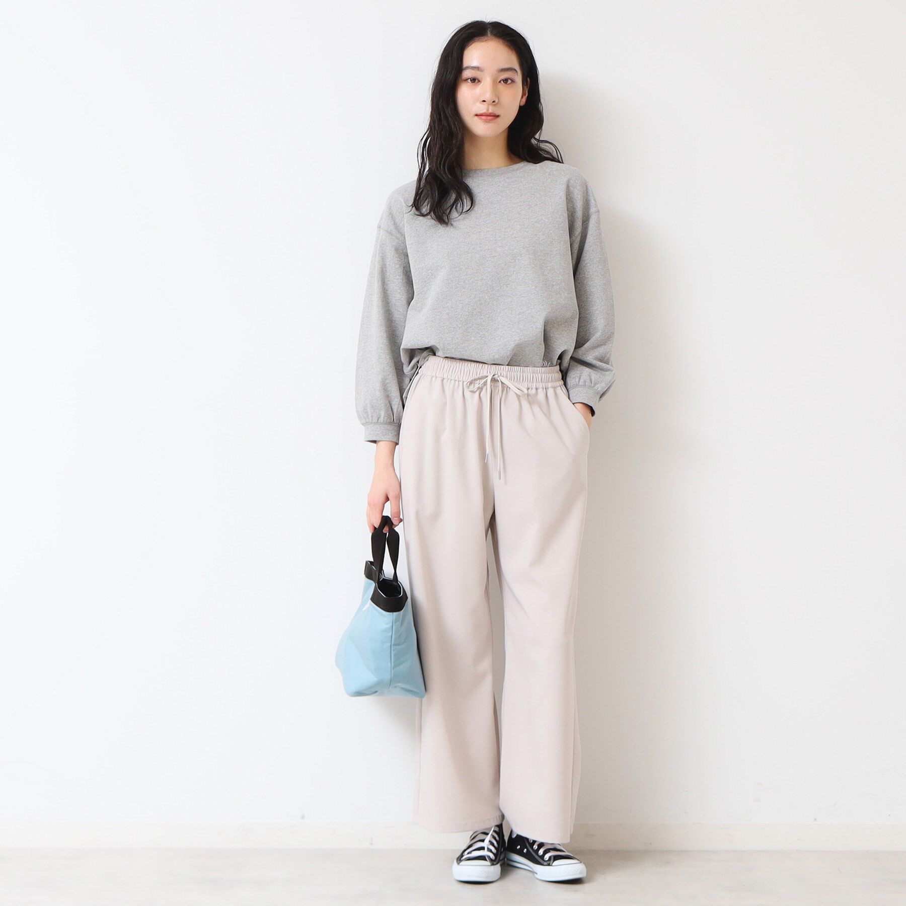 Dessin「【ウエストゴム・洗える】ドロストリラックスパンツ（XS～L）」|その他|