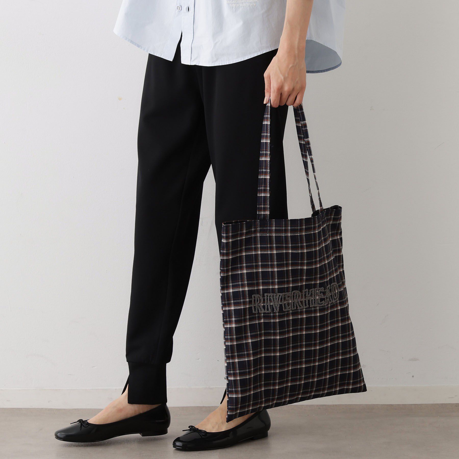 Dessin「チェックトートバッグ」|トートバッグ|ネイビー(294)