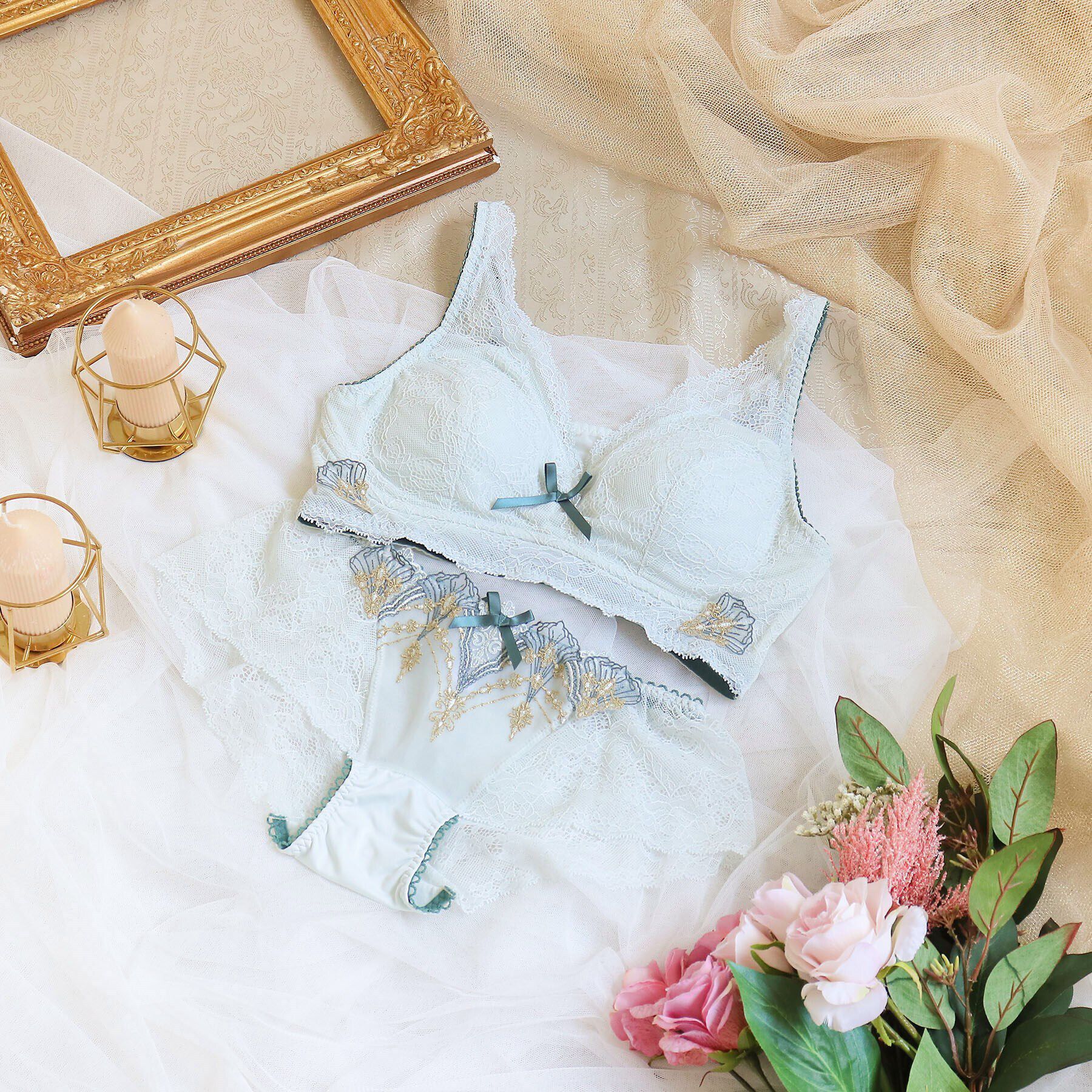 Risa Magli「シェール おやすみブラ（3L）」|インナー|