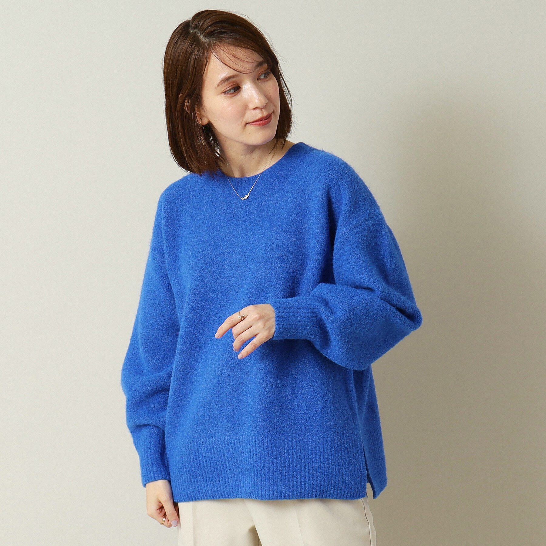 ITS&rsquo;DEMO「【マシンウォッシャブル】ふわもちクルーネックニット」|ニット・セーター|