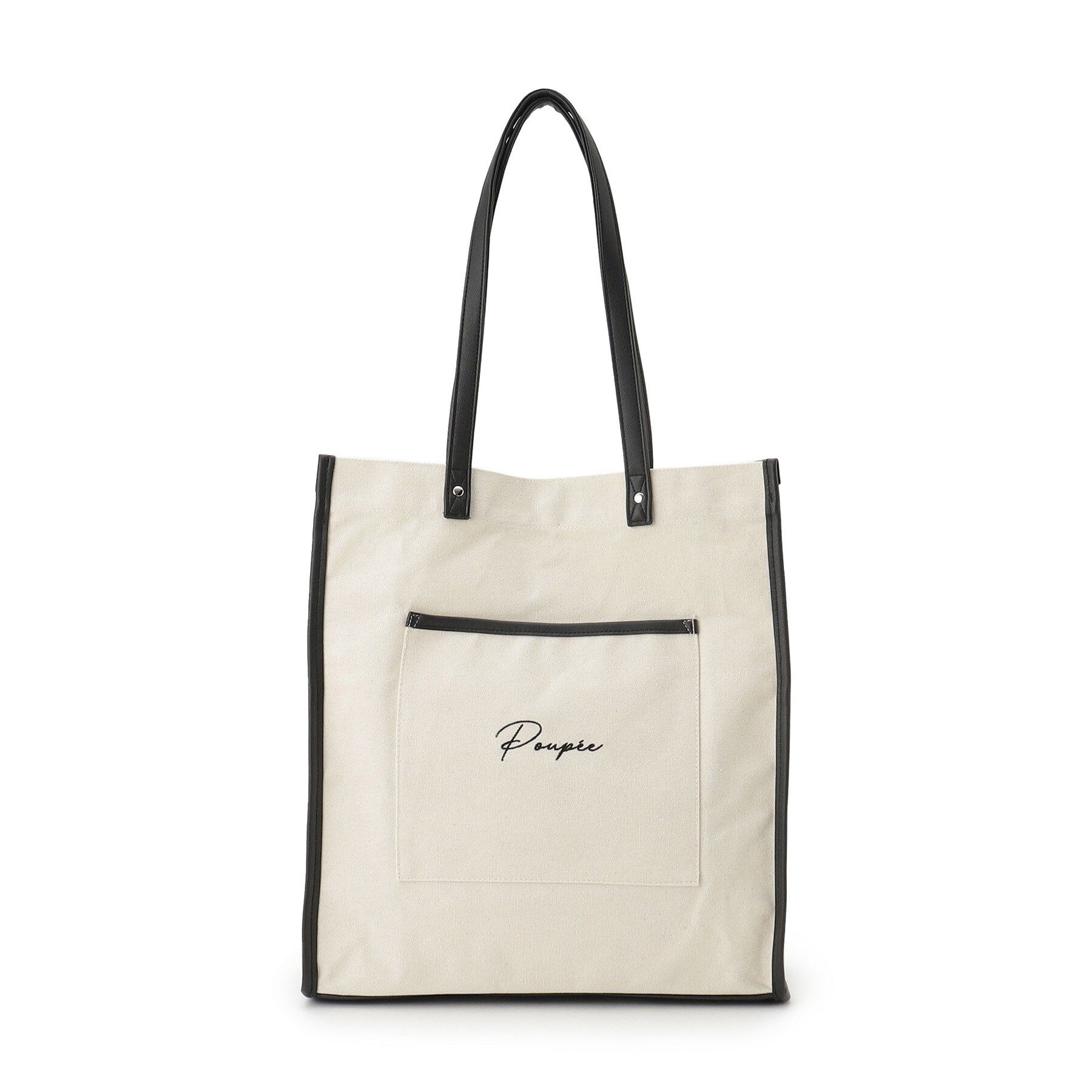 ITS&rsquo;DEMO「【推し活／A4対応】合皮パイピングキャンバストート」|トートバッグ|