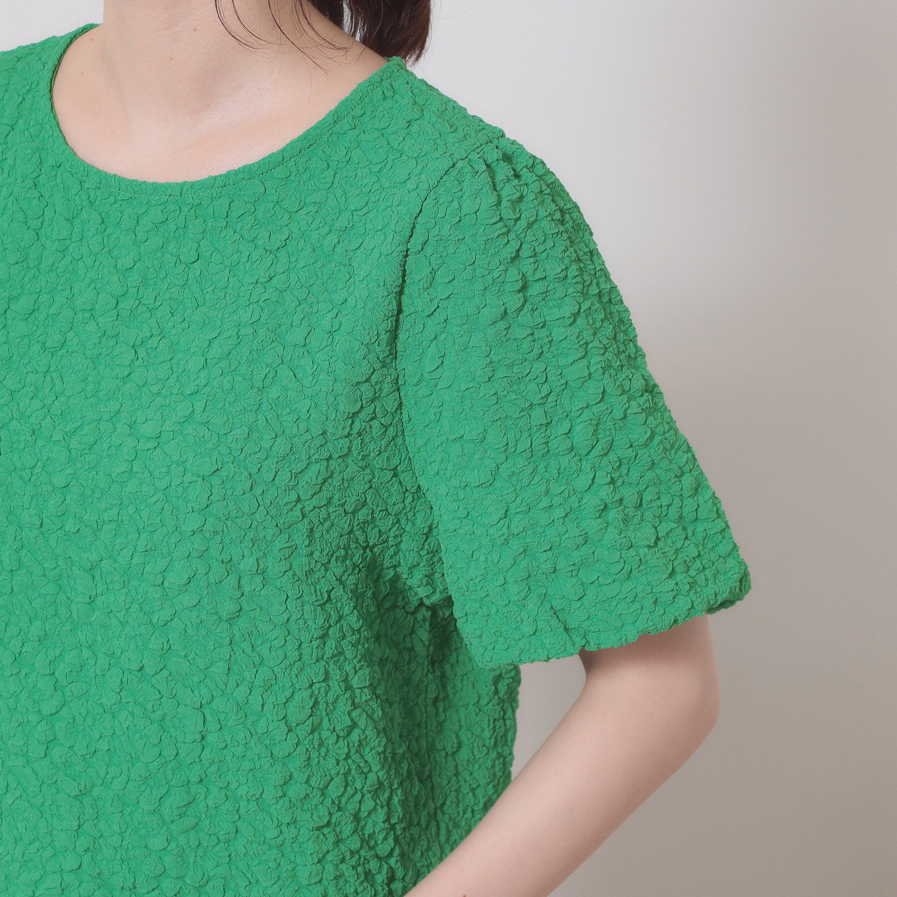 ITS&rsquo;DEMO「【手洗い可】ふくれジャカードプルオーバー」|Tシャツ・カットソー|