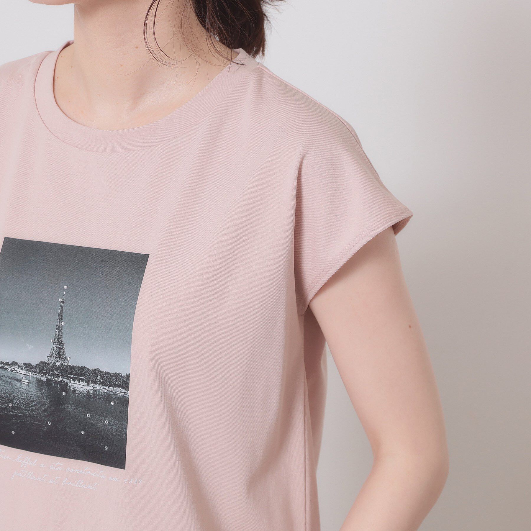 ITS&rsquo;DEMO「【手洗い可】フォトフレンチTシャツ」|Tシャツ・カットソー|