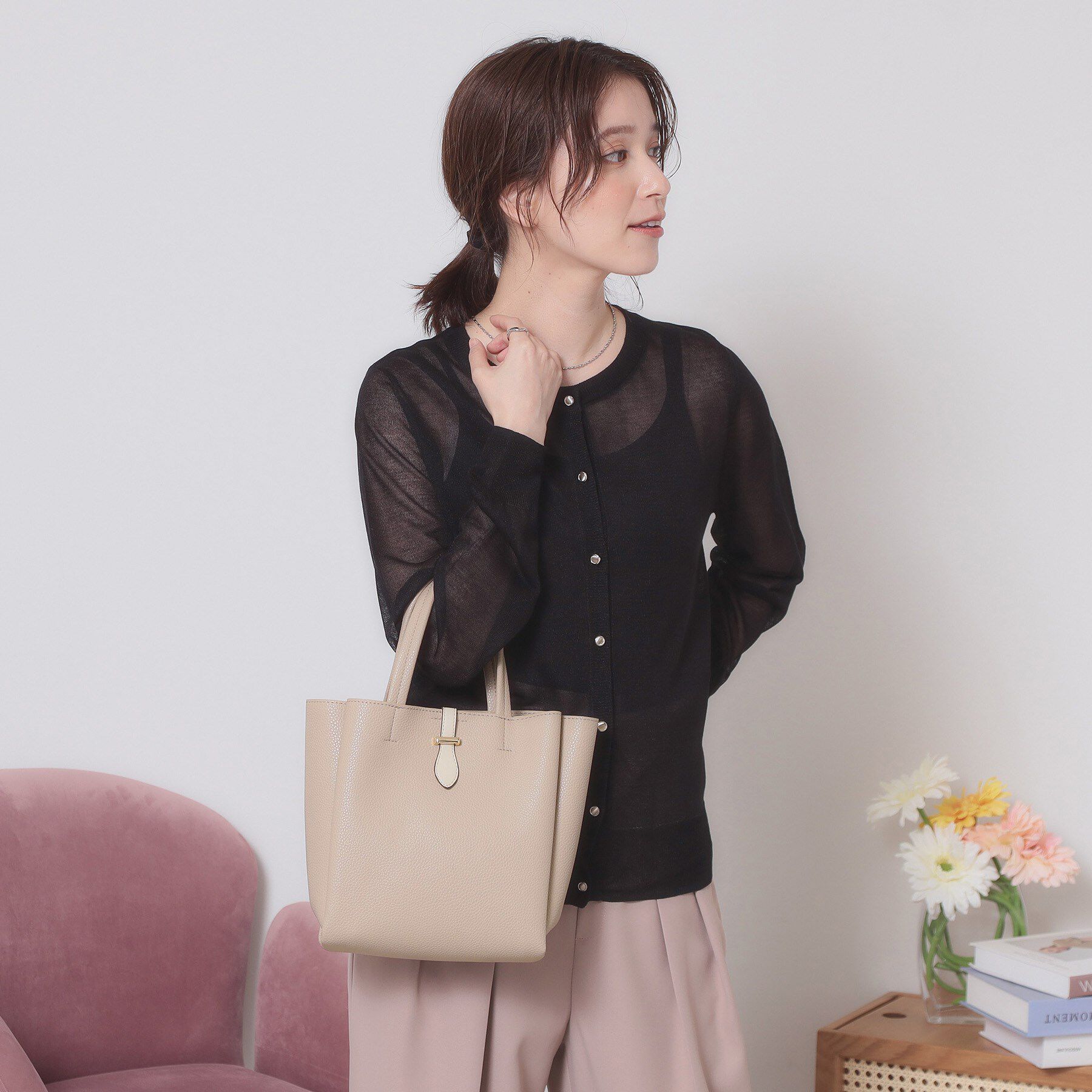 ITS&rsquo;DEMO「ベルト三層ミニトート」|ハンドバッグ|