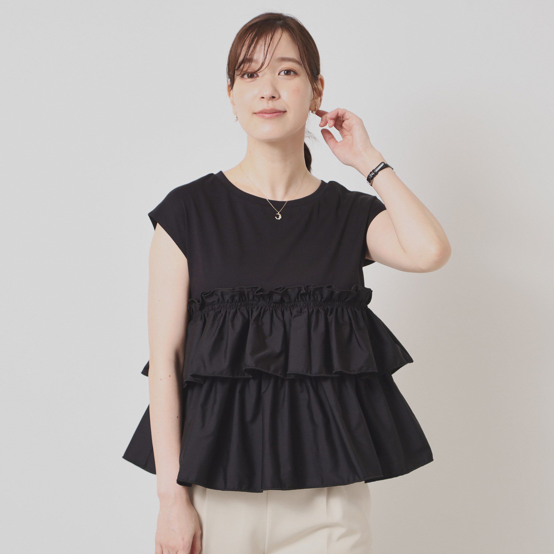 ITS&rsquo;DEMO「【手洗い可】ビスチェ風プルオーバー」|Tシャツ・カットソー|