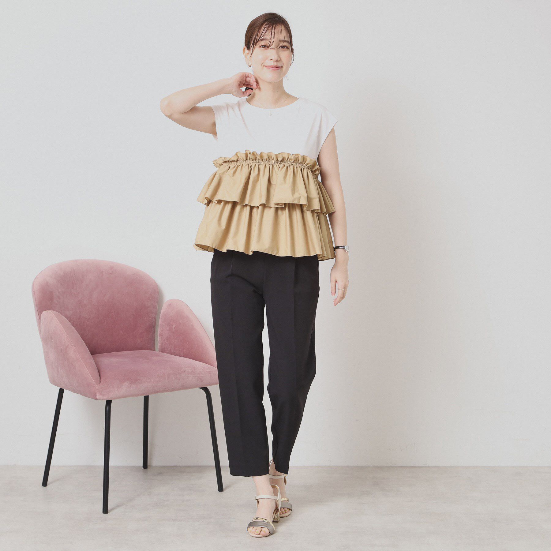 ITS&rsquo;DEMO「【手洗い可】ビスチェ風プルオーバー」|Tシャツ・カットソー|