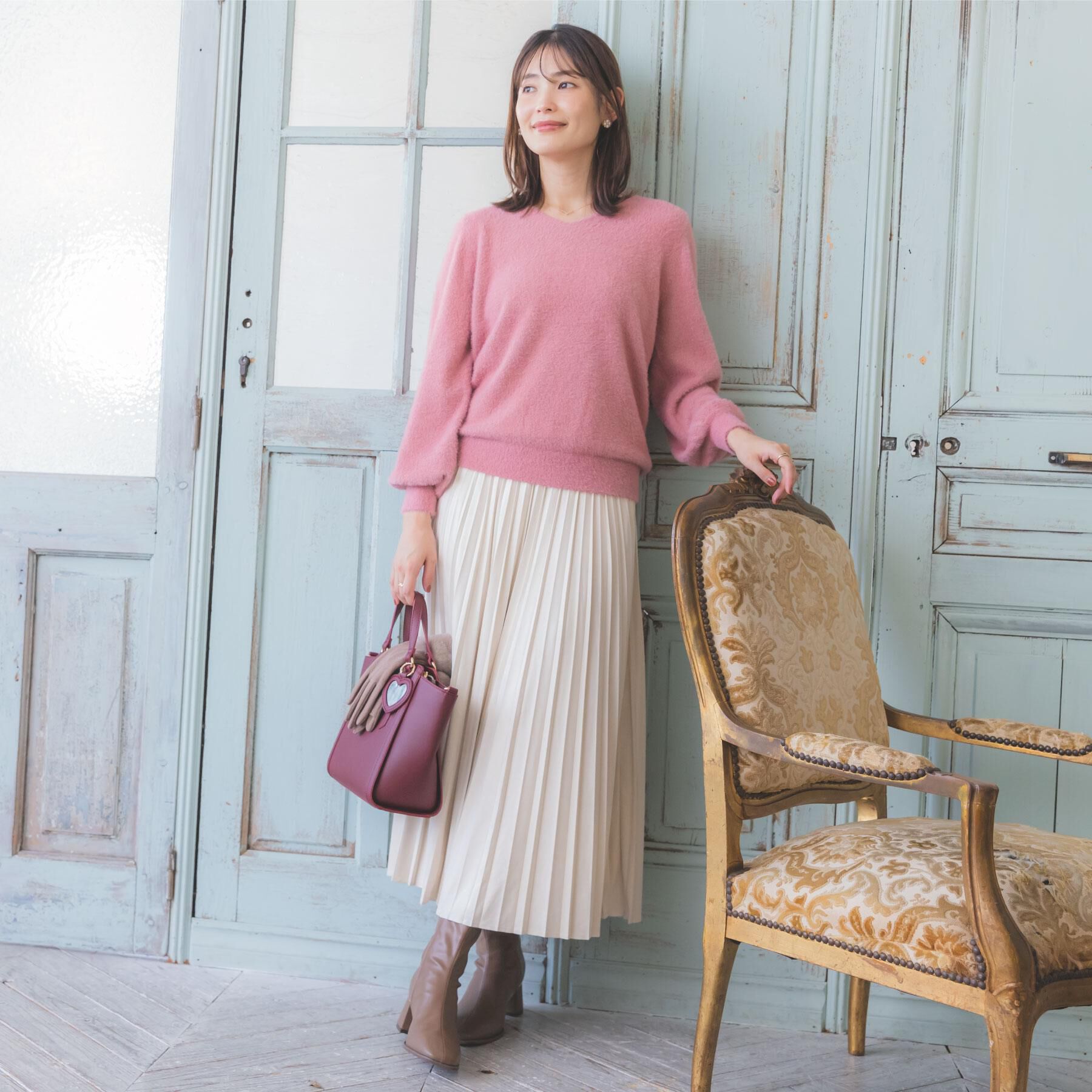 ITS&rsquo;DEMO「【手洗い可】ラメフェザーヤーンニット」|ニット・セーター|