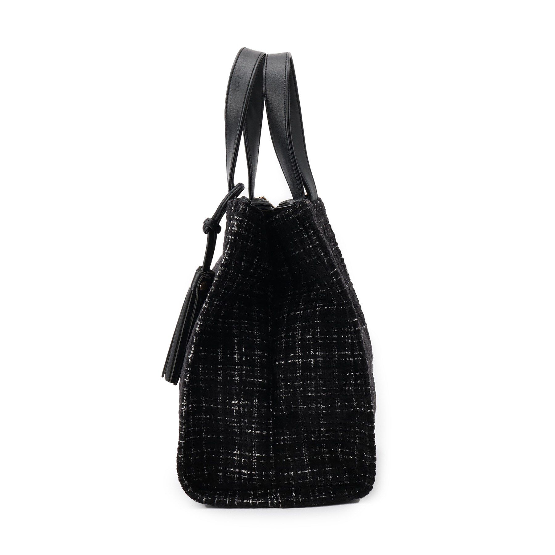 ITS&rsquo;DEMO「ツイードタッセルミニトート」|ハンドバッグ|