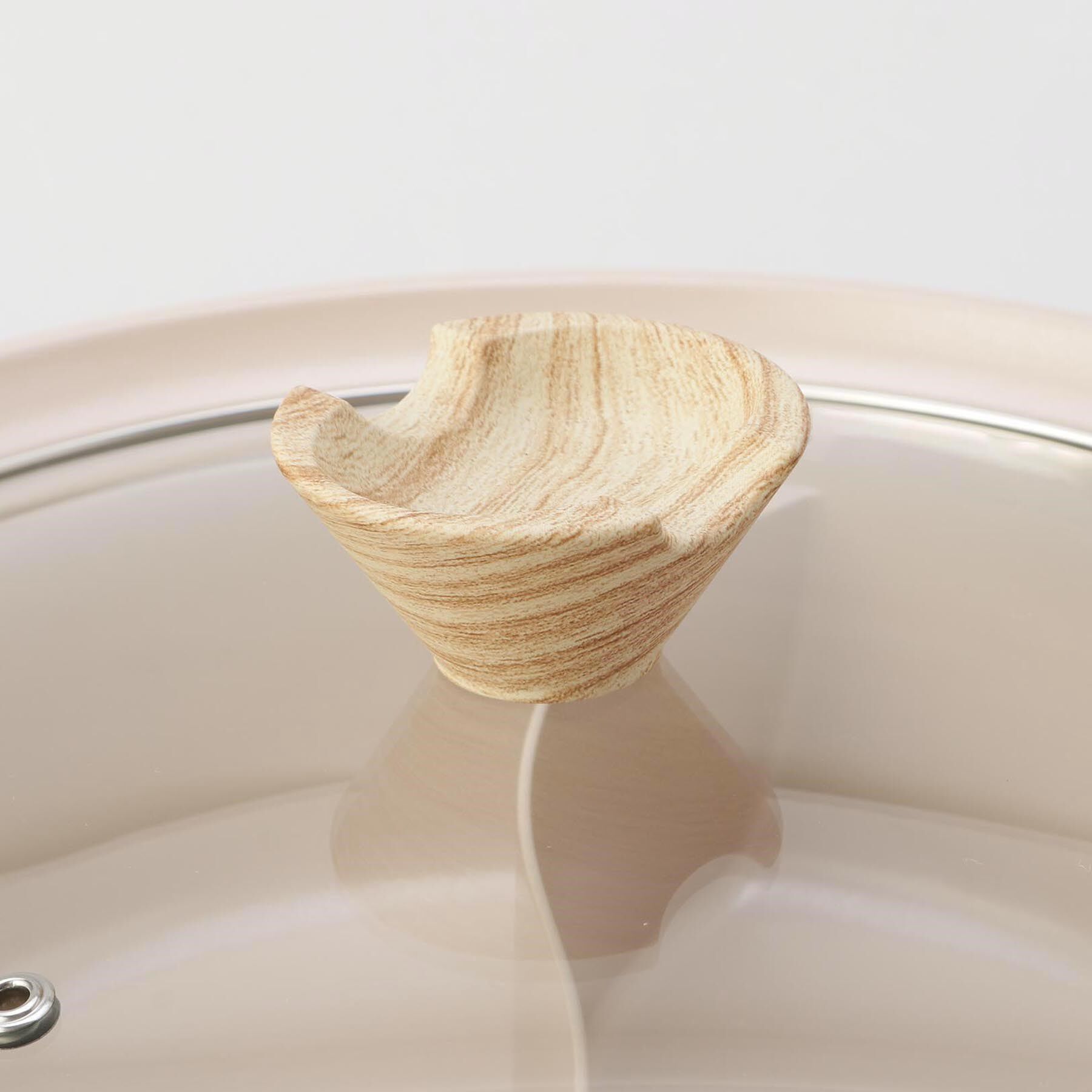 212 KITCHEN STORE「フィオーレ セラミック加工IH対応ガラス蓋付二食鍋26cm」|食器・キッチングッズ|