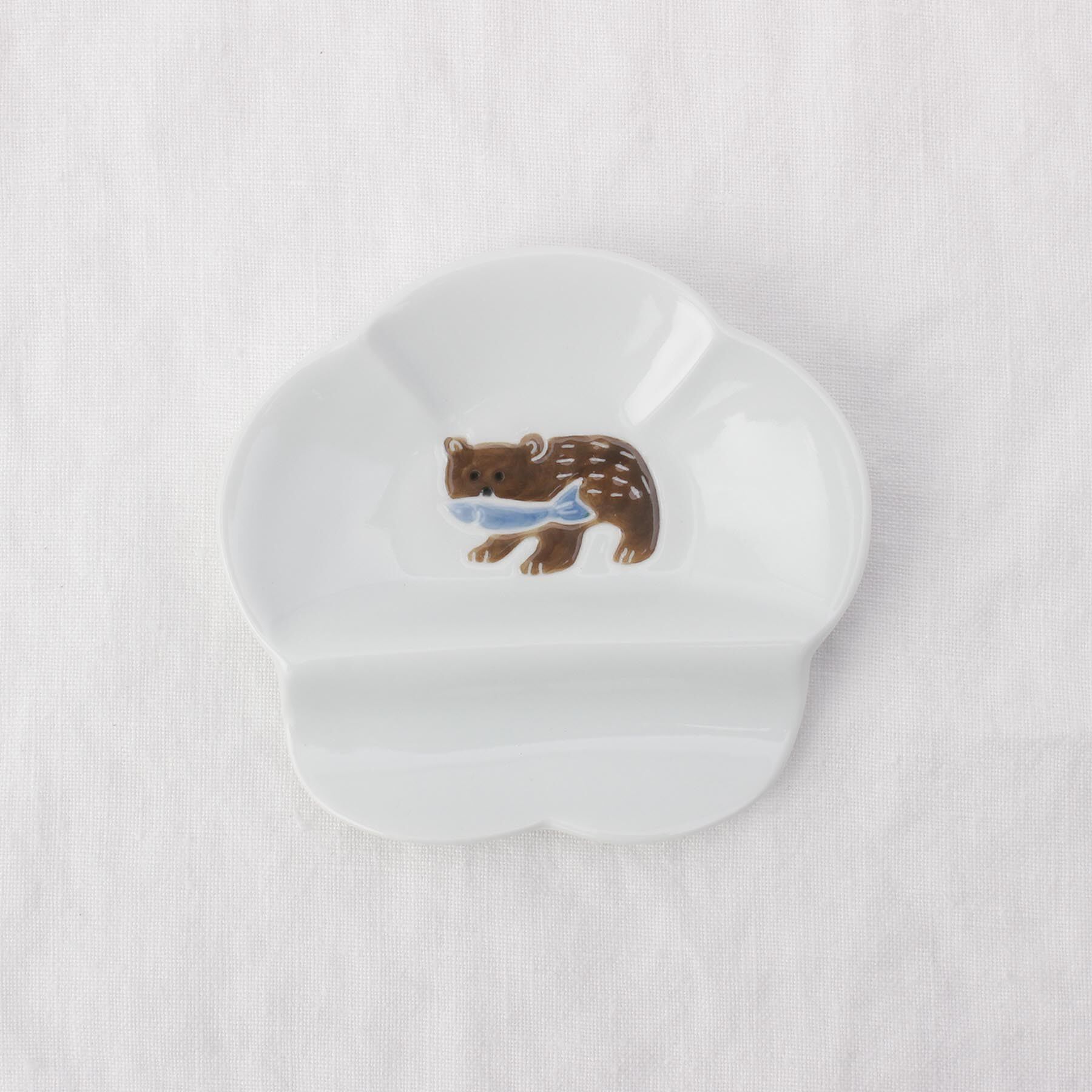 212 KITCHEN STORE「ニッポン絵皿 箸置き小皿 しゃけ熊」|食器・キッチングッズ|