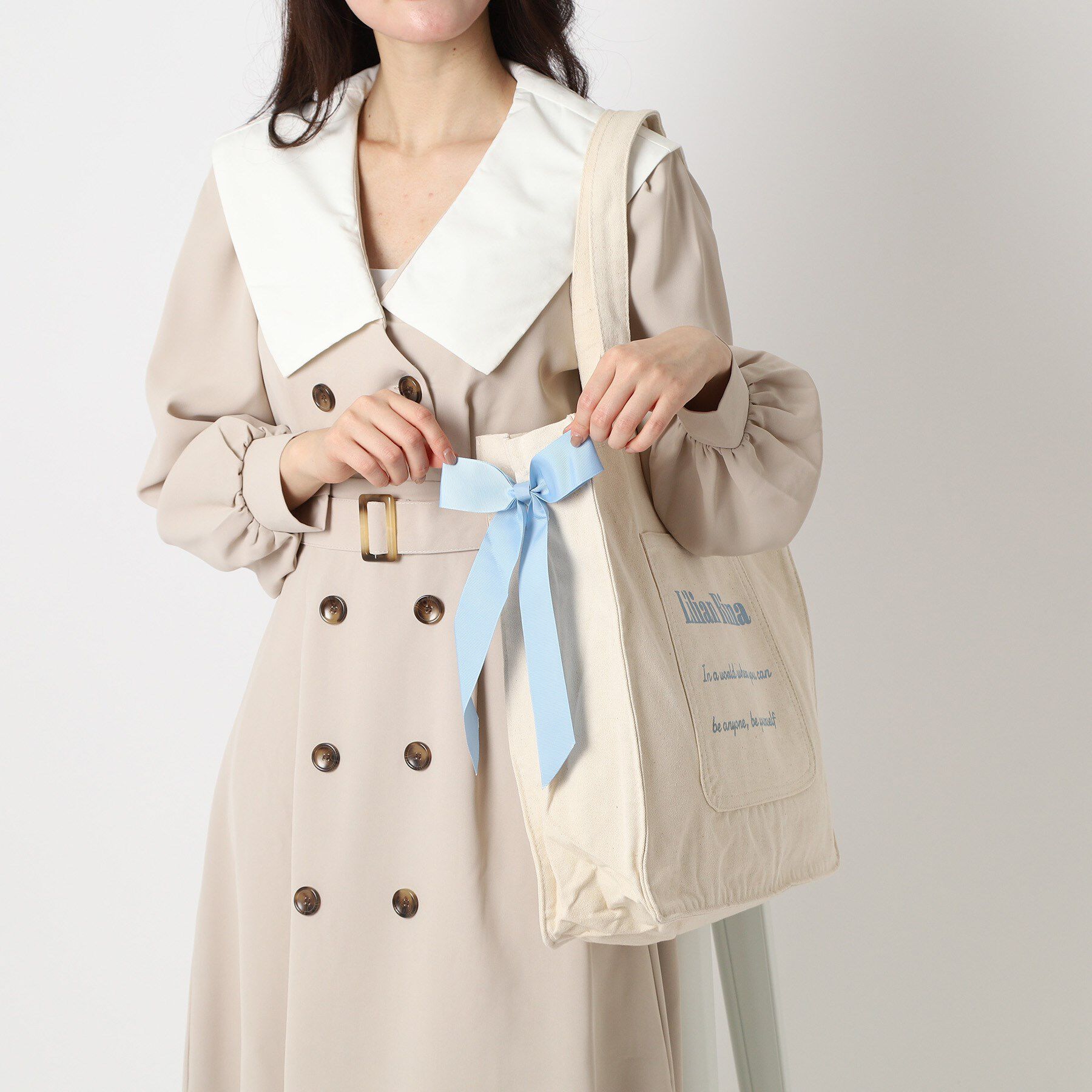 Ober Tashe「【新色入荷】推し活にもぴったり！リリアンリーナサイドリボントートバッグ」|トートバッグ|