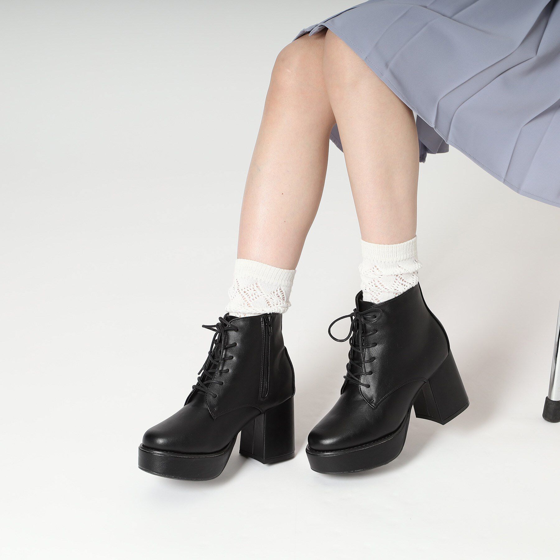 csT&P「厚底レースアップブーツ」|ショートブーツ|