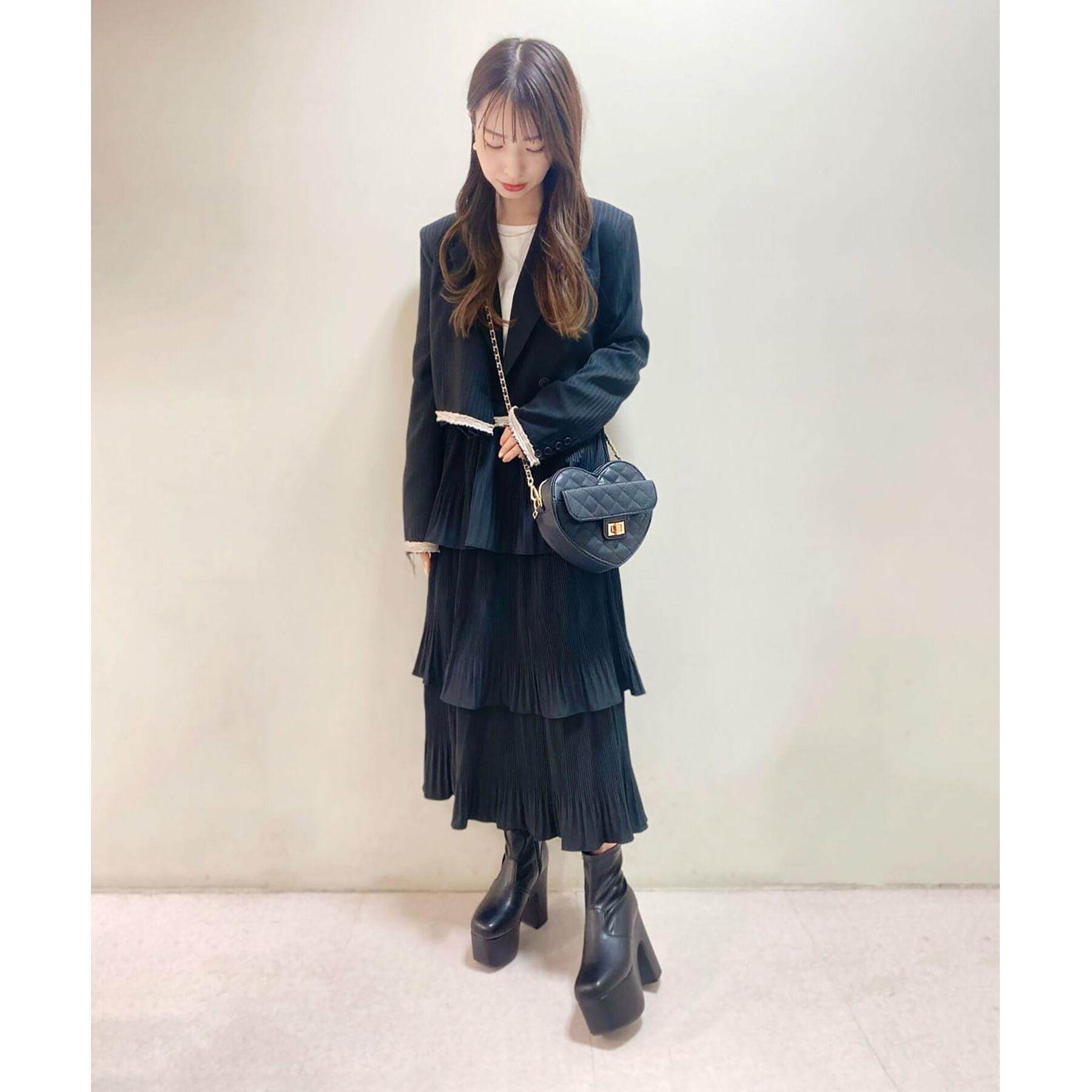 csT&P「スクウェアヒールストレッチブーツ」|ショートブーツ|