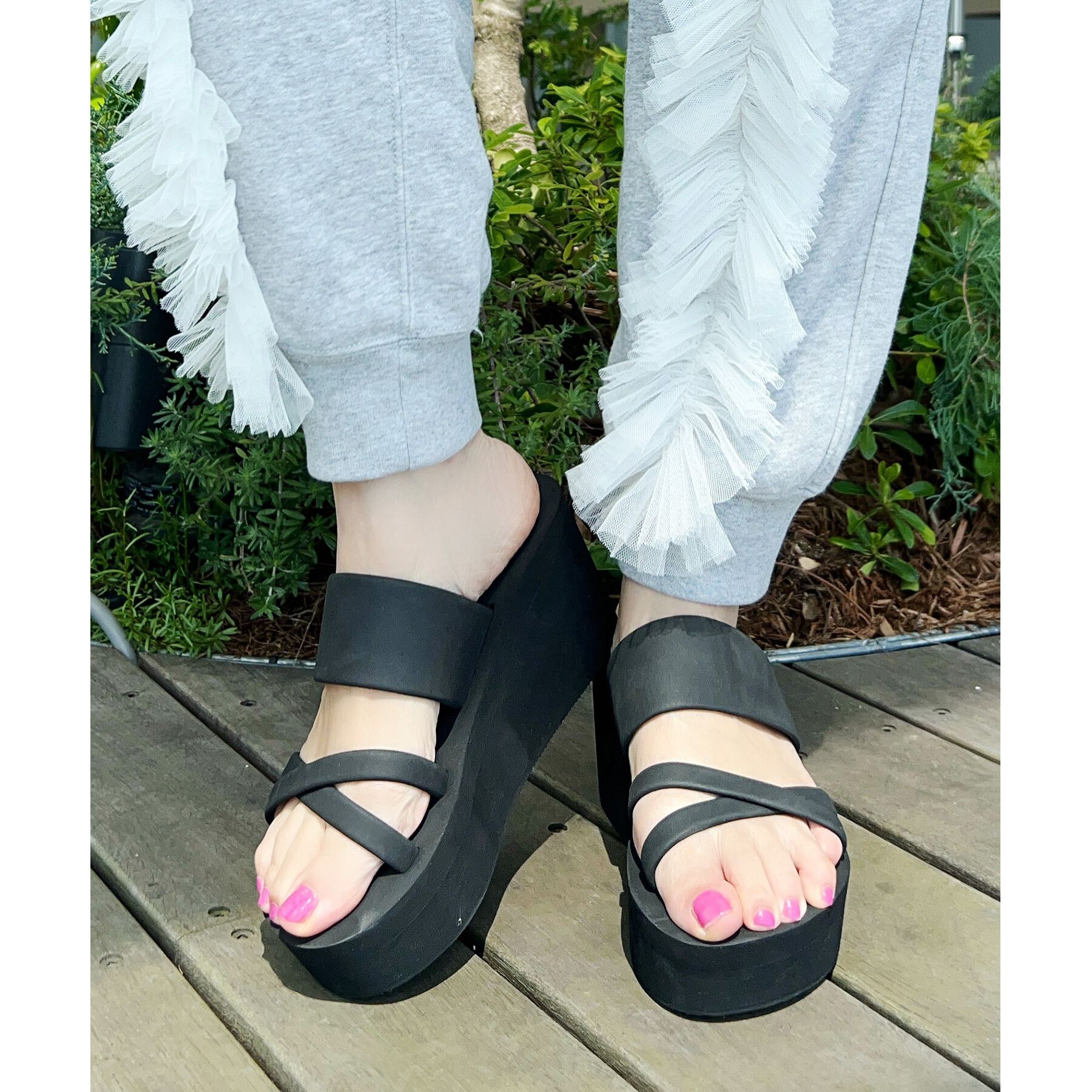 ESPERANZA「やわらか厚底サンダル」|サンダル|