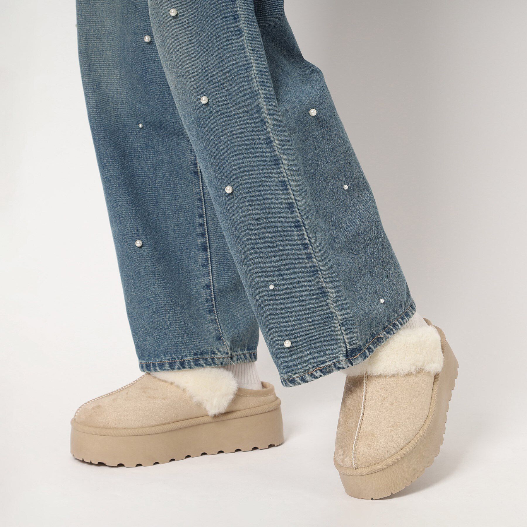 csT&P「厚底ムートンサンダル」|サンダル|