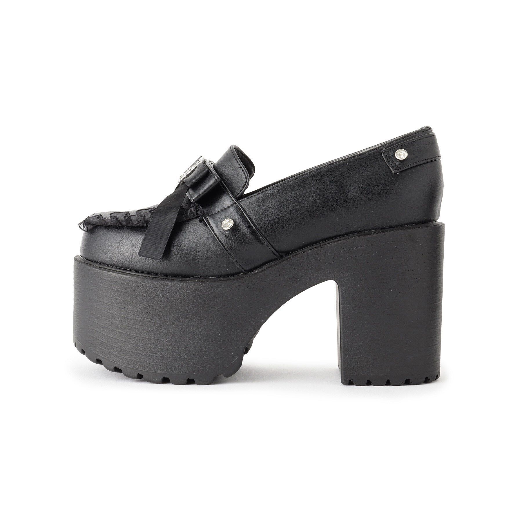 csT&P「厚底リボン付きフリルパンプス」|パンプス|