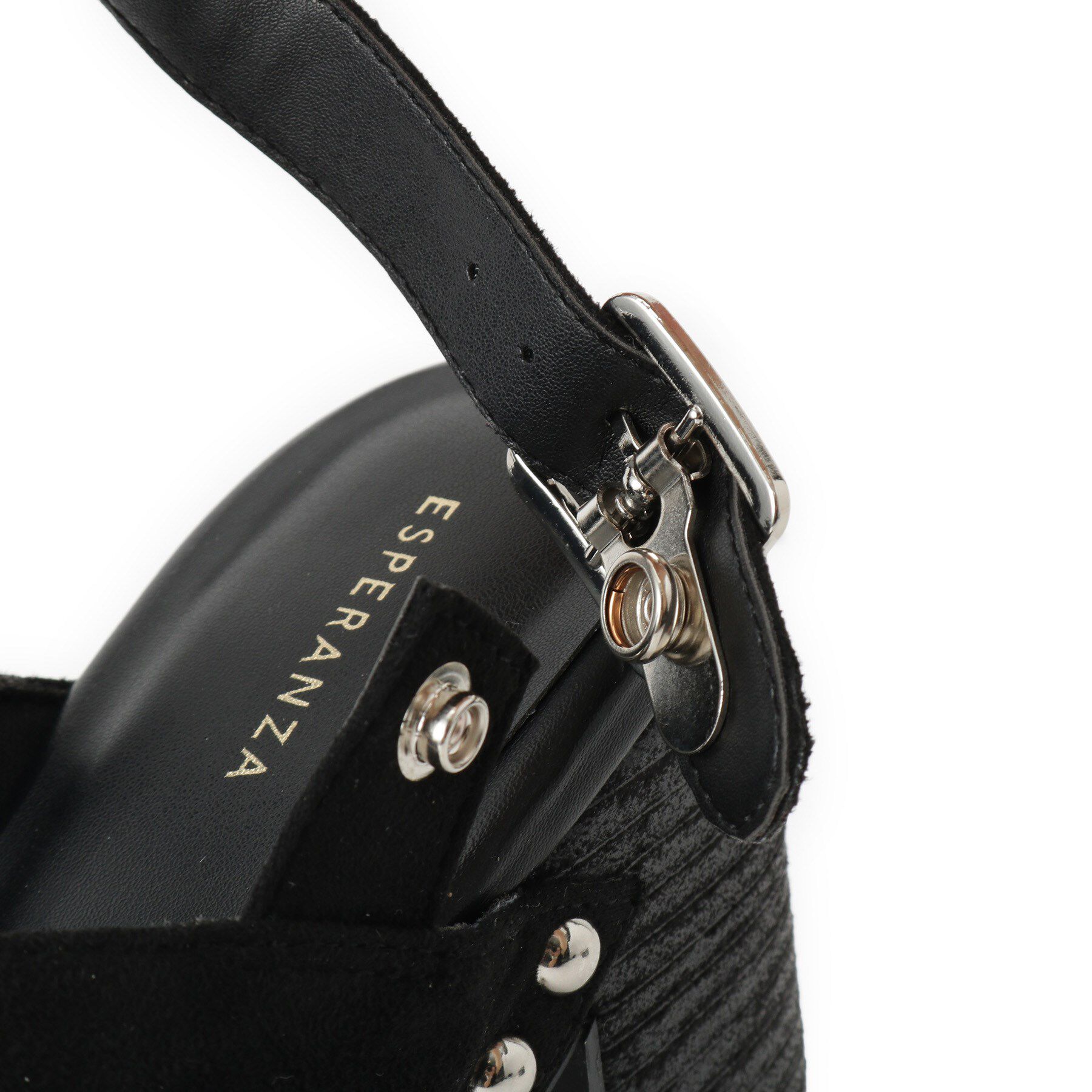 ESPERANZA「【ラク盛り／サンダル】リピーター続出／脚長美脚 クロススタッズサンダル」|サンダル|