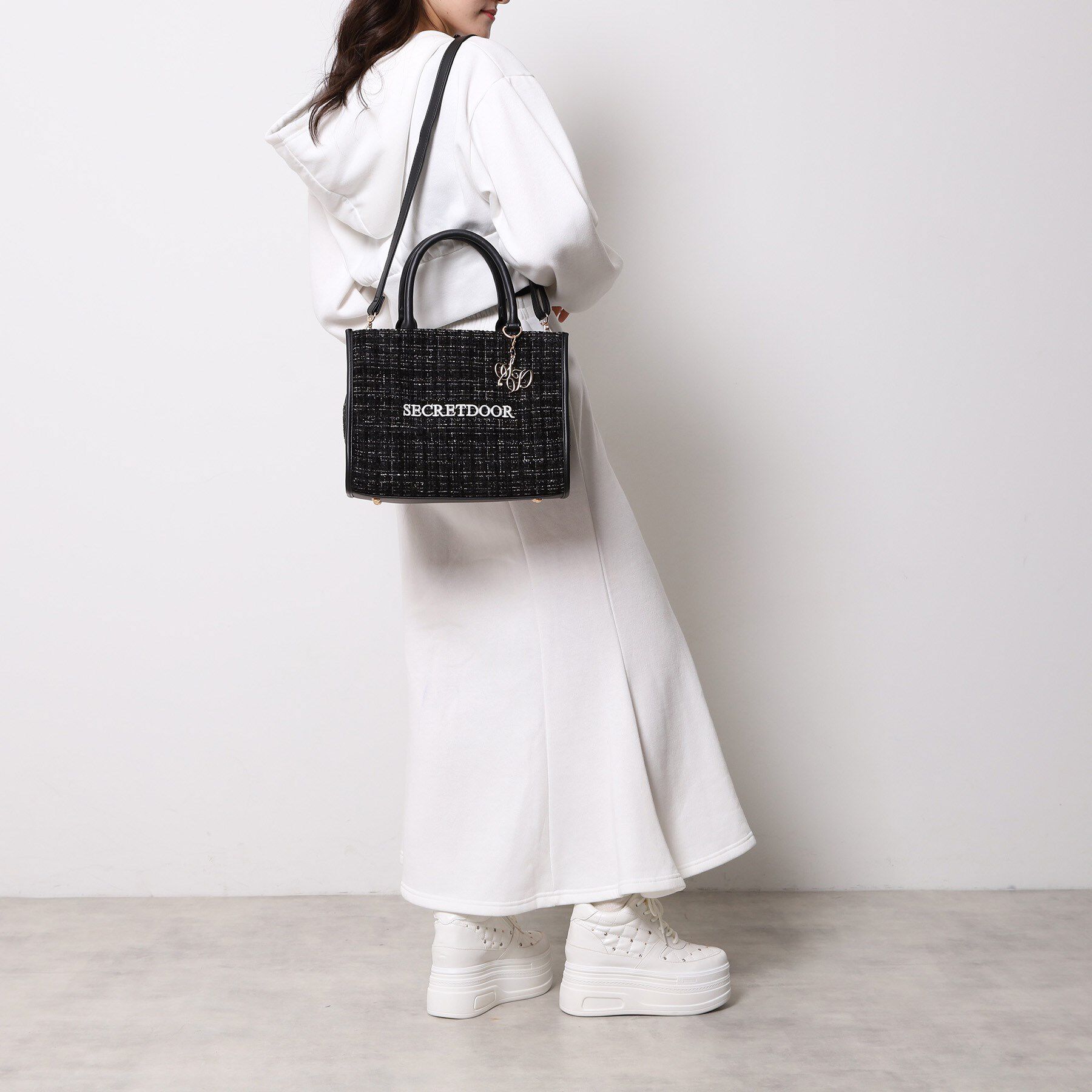 Ober Tashe「2way ツイードトートバッグ」|トートバッグ|